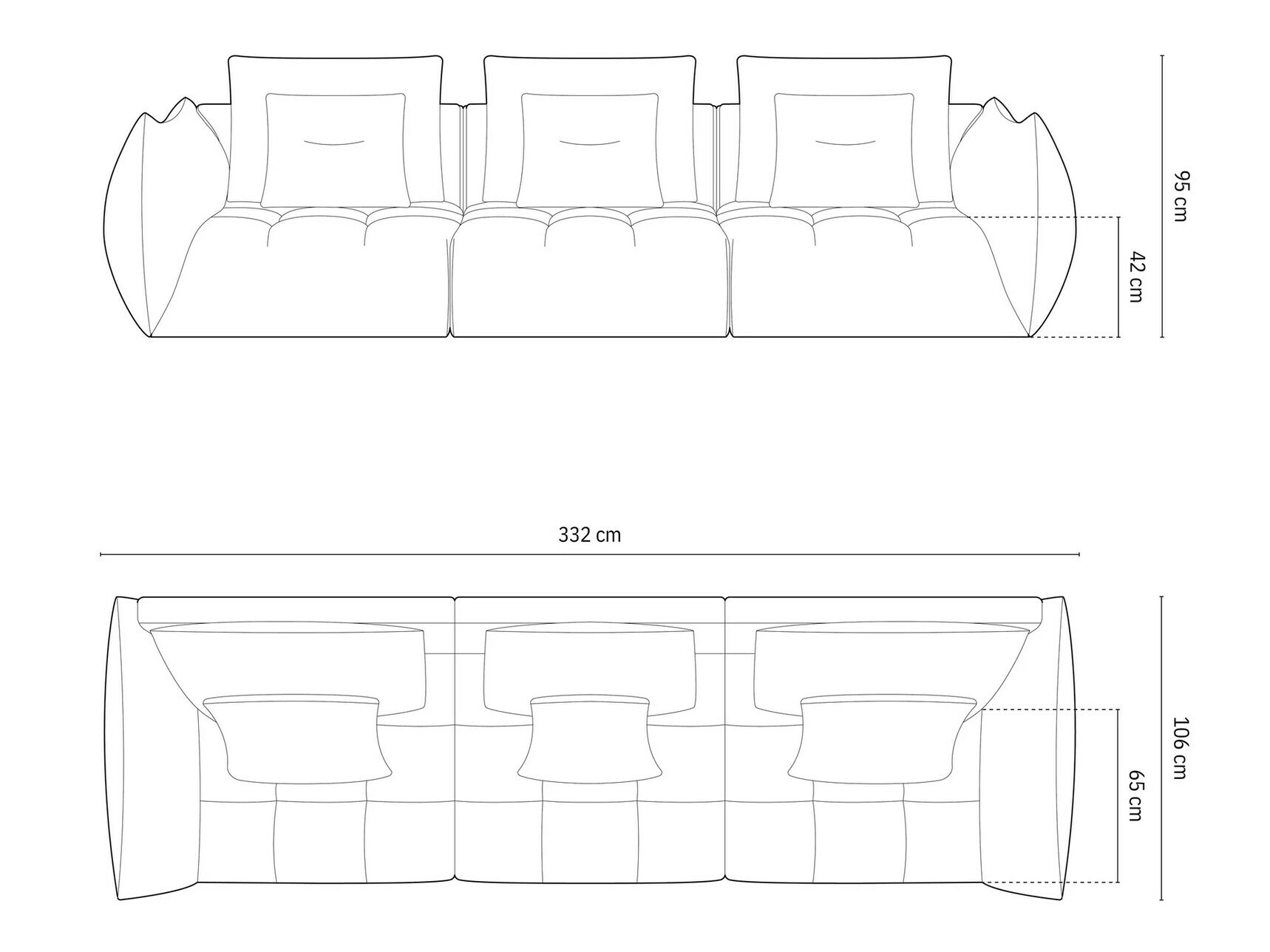 Moduláris kanapé Benorli 101 (Casino Dark Blue)