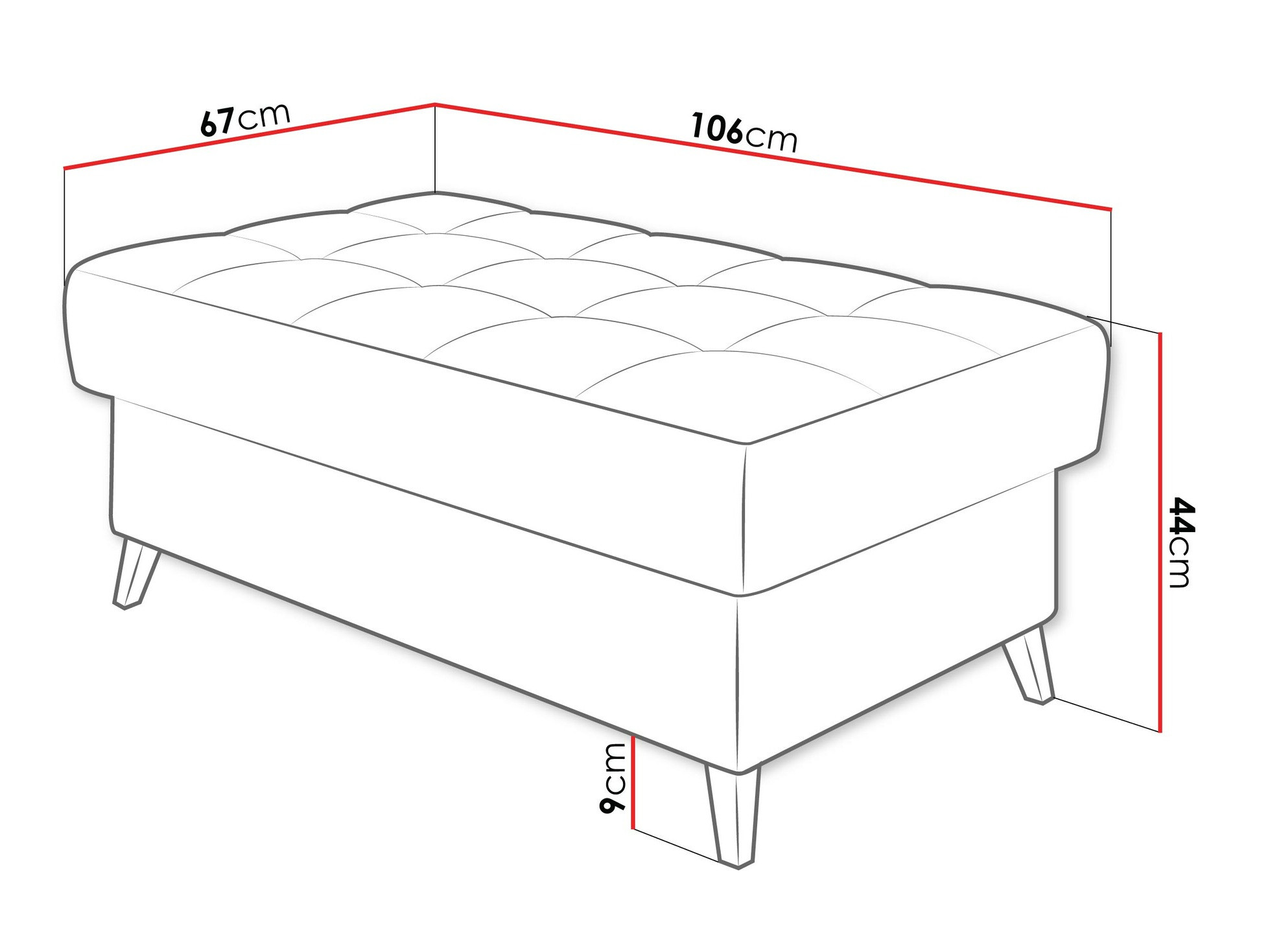 Kárpitozott pad Comfivo Agnus (Flow 06)