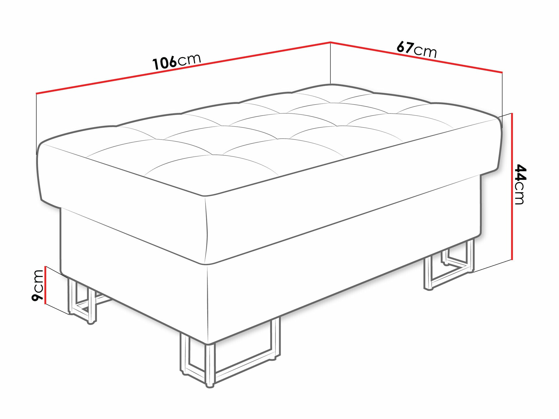Kárpitozott pad Comfivo Anima (Clara 215.02)