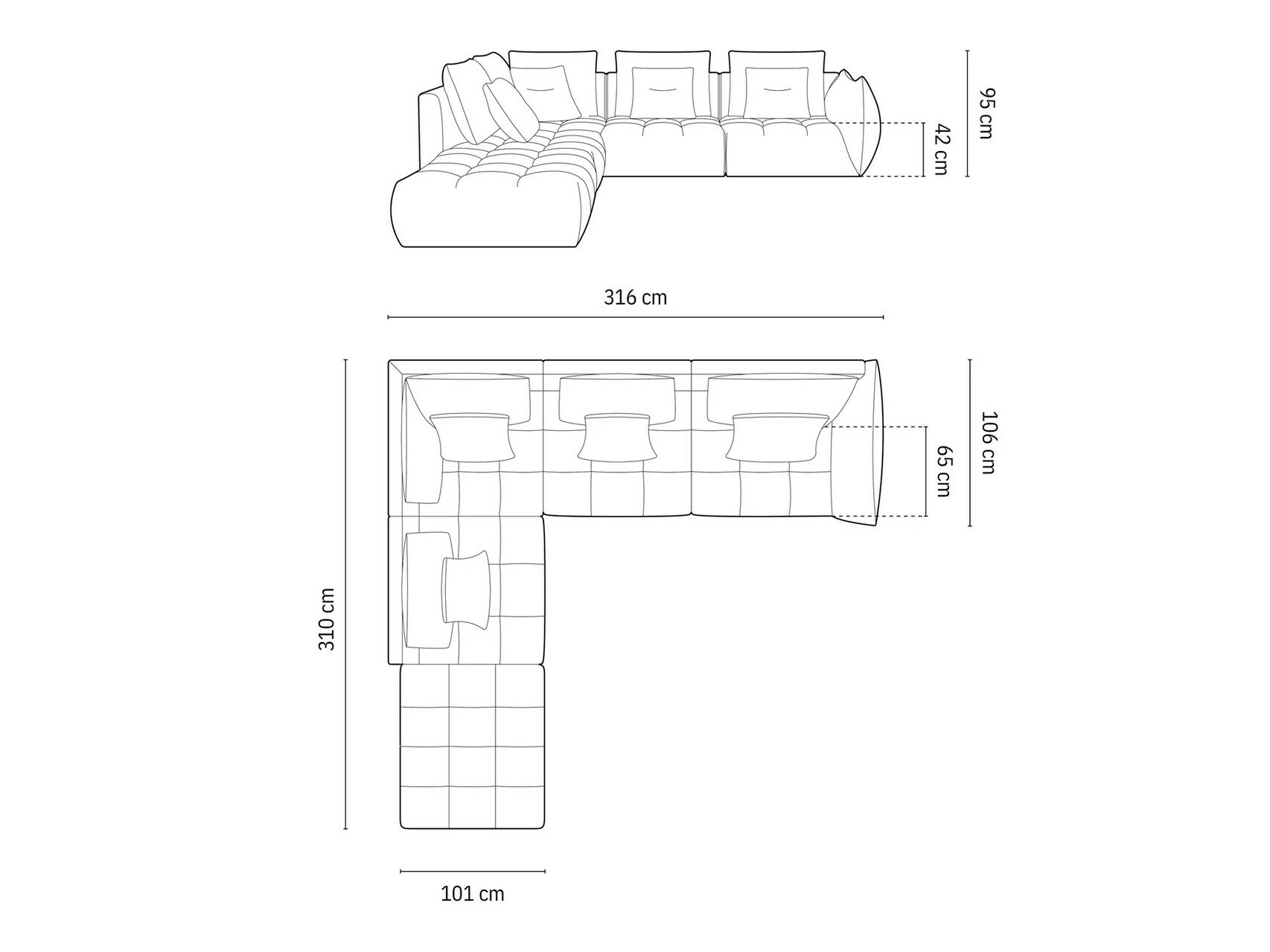 Sarokkanapé Benorli 104 (City 86)