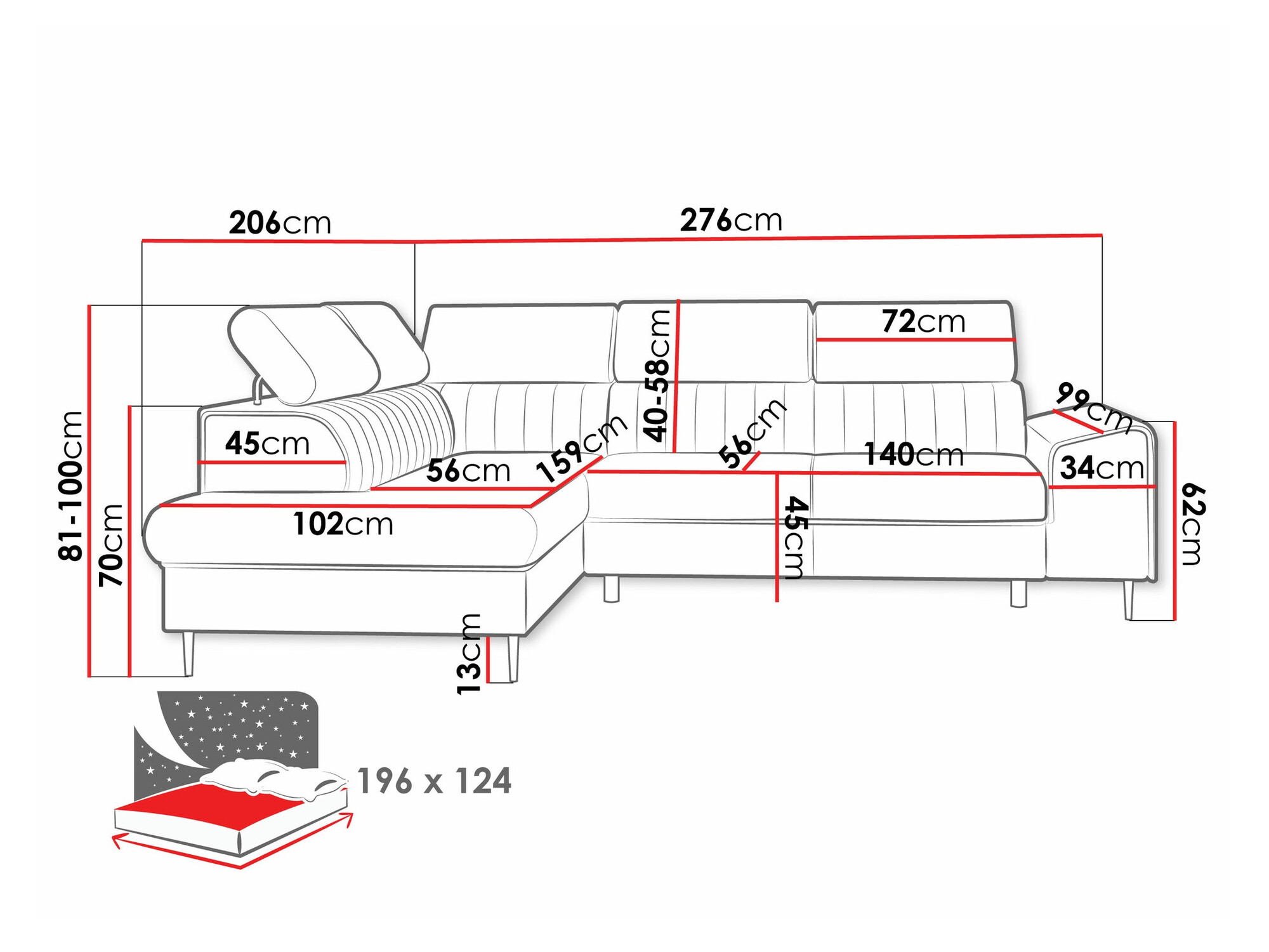 Sarokkanapé Comfivo 446 (Wave 15)