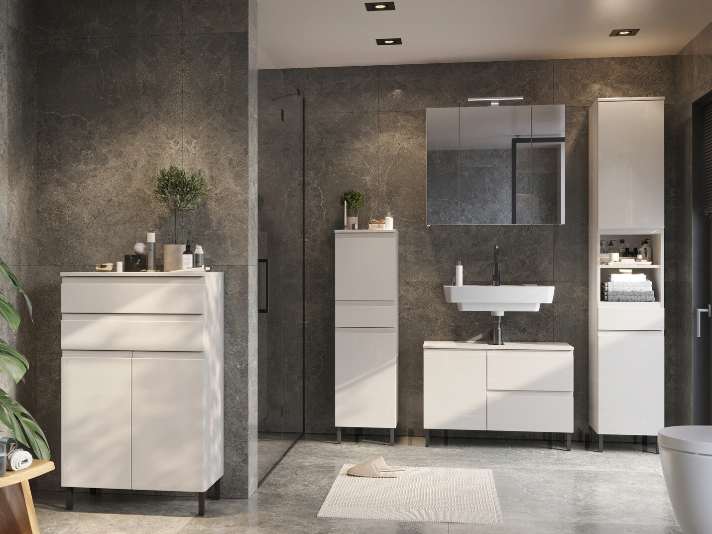 Álló fürdőszoba szekrény Talmira 100 (Kasmír)