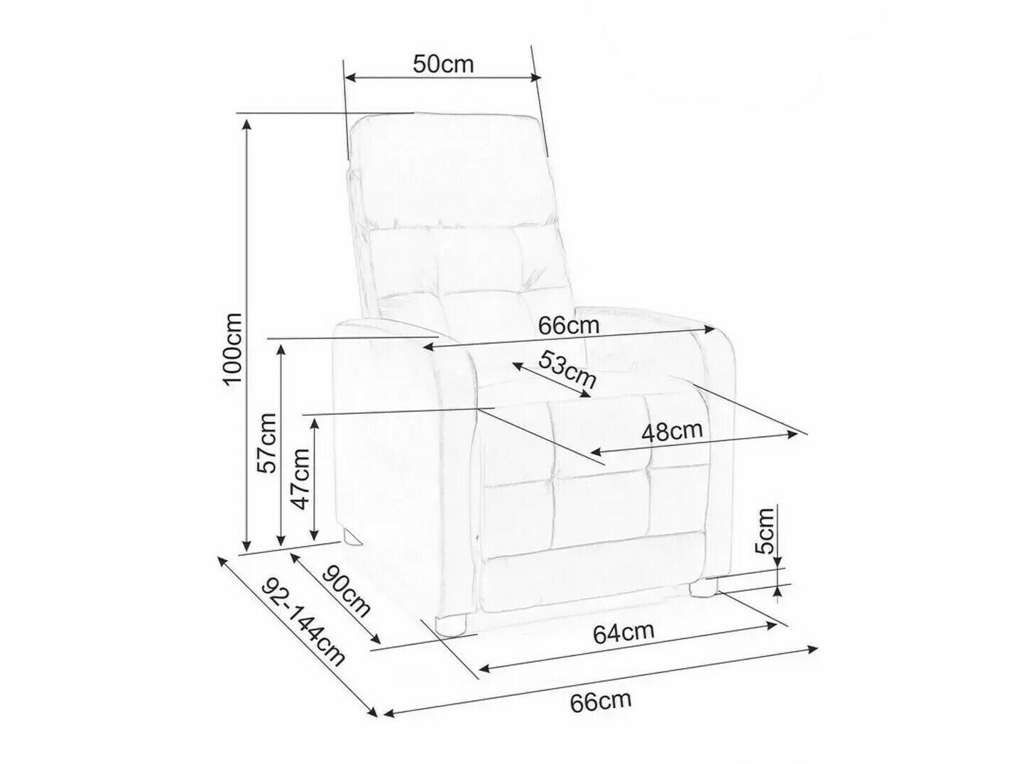 Relax fotelágy Detroit 197 (Világosszürke)