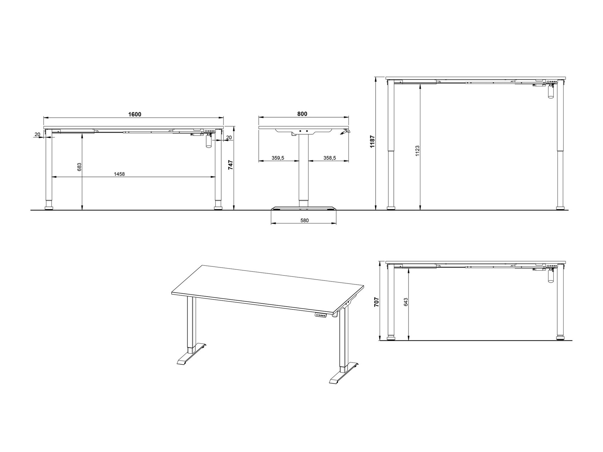 Otthoni iroda készlet Solaro 105 (Kasmír)
