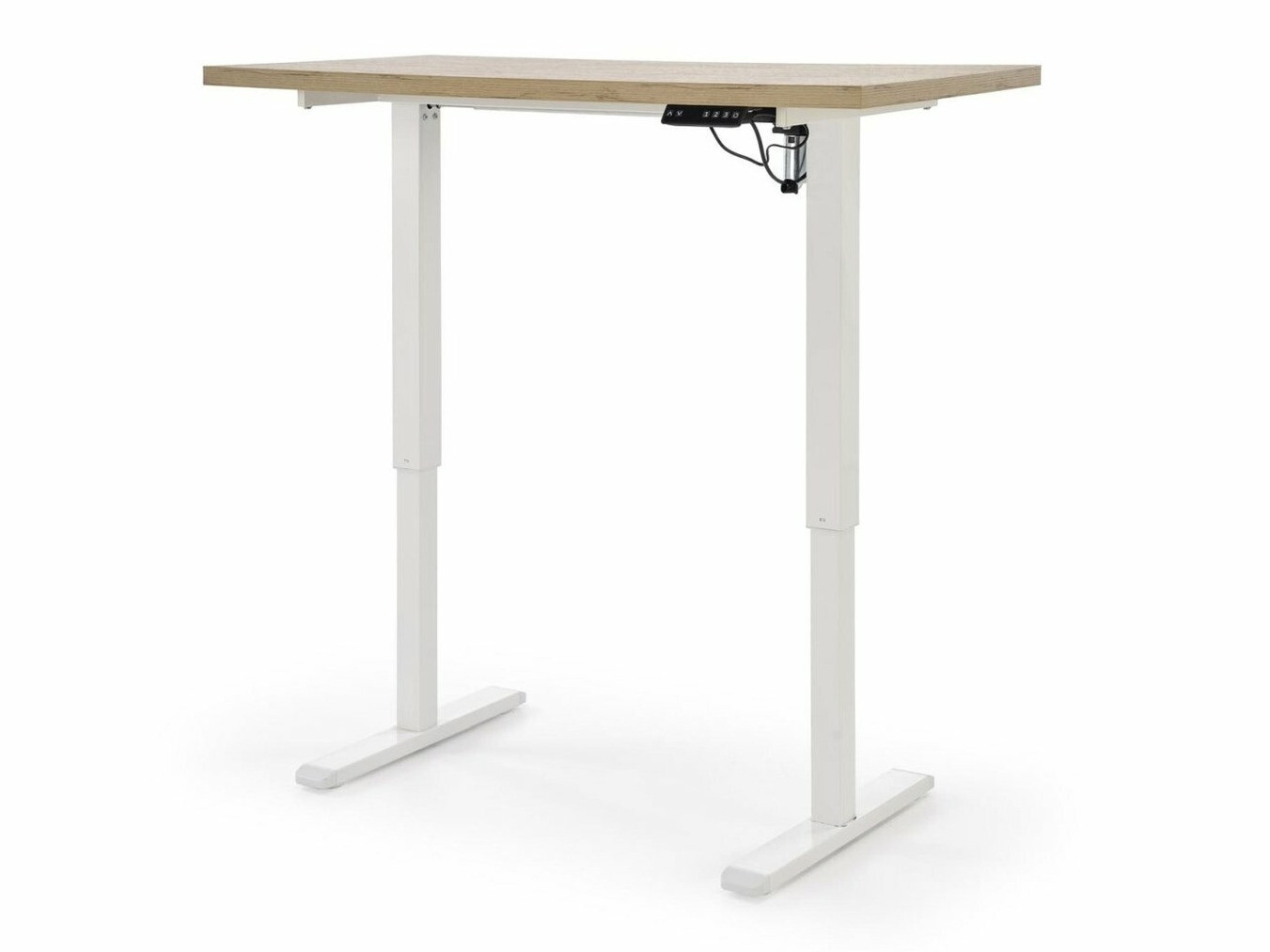 Állítható magasságú íróasztal Houston 1942 (Artisan tölgy + Fehér)