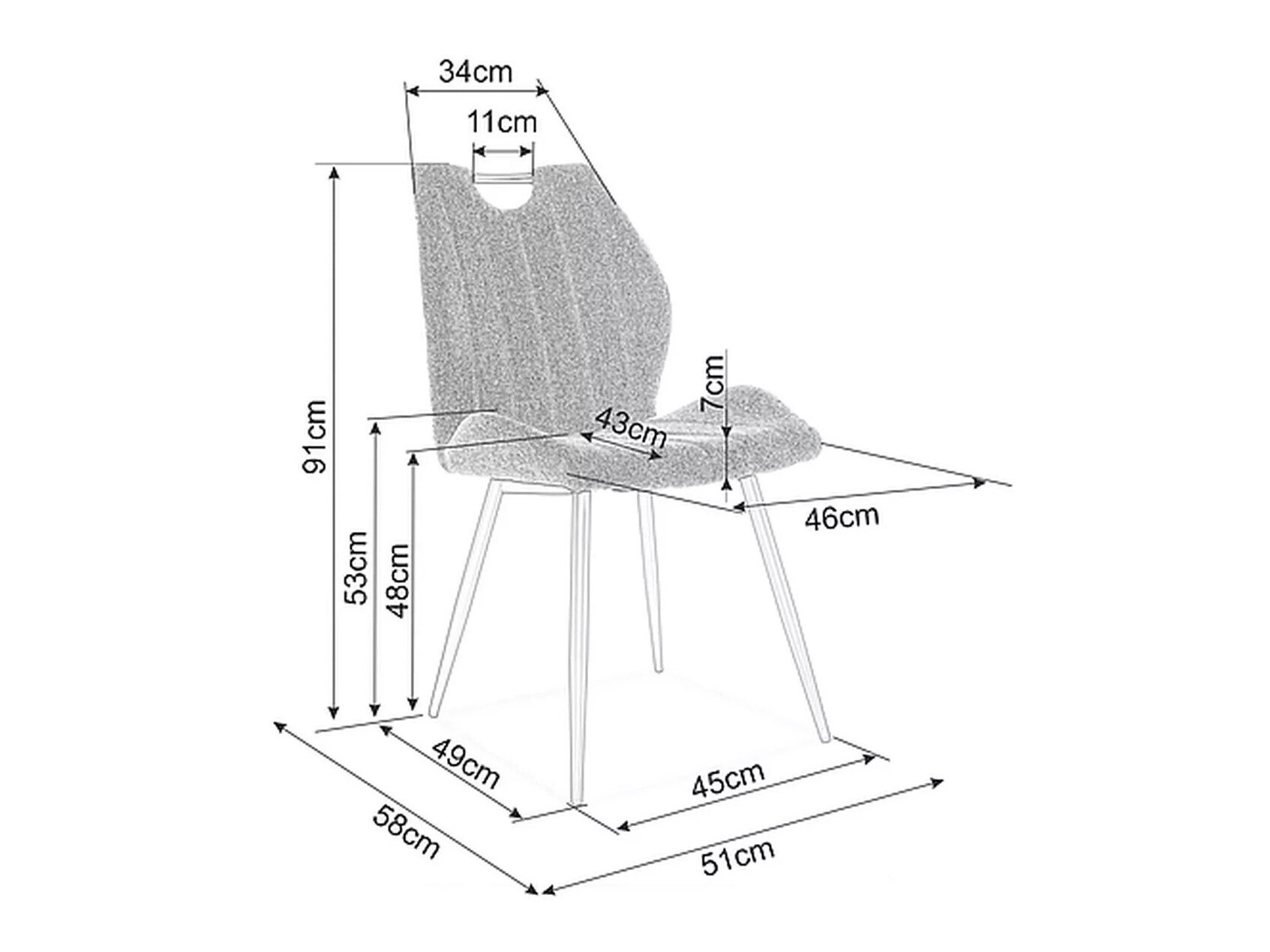 Szék Detroit 716 (Bézs)