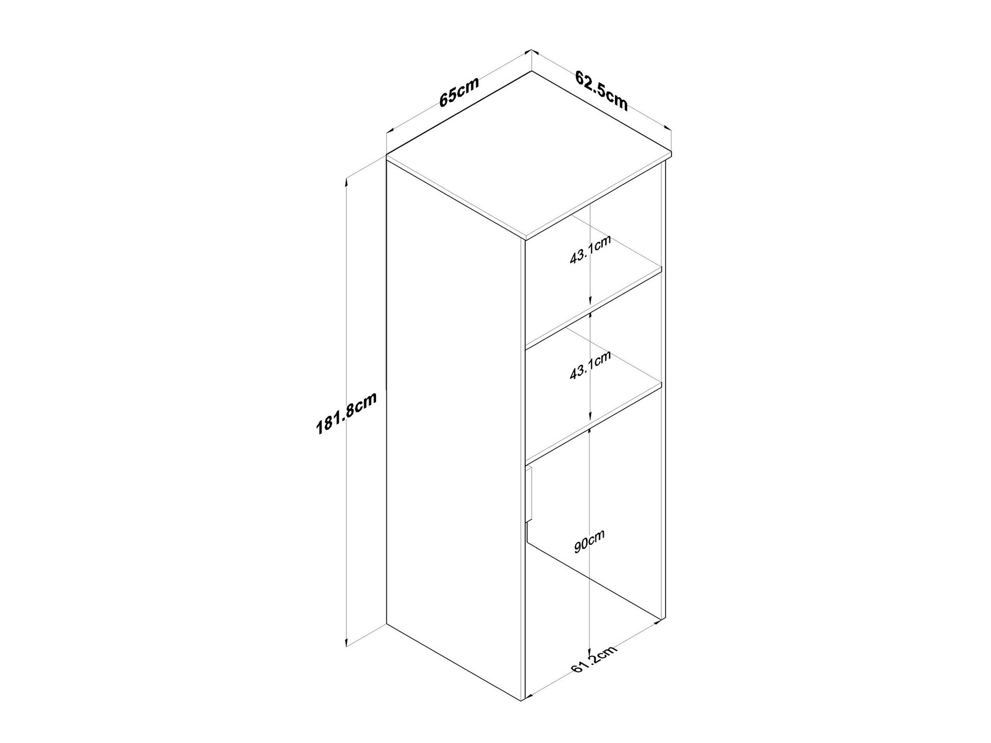 Fürdőszoba polc Kailua 2480
