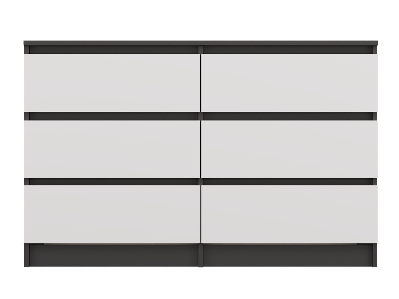 Komód Elbvelu 103 (Antracit + Fehér)