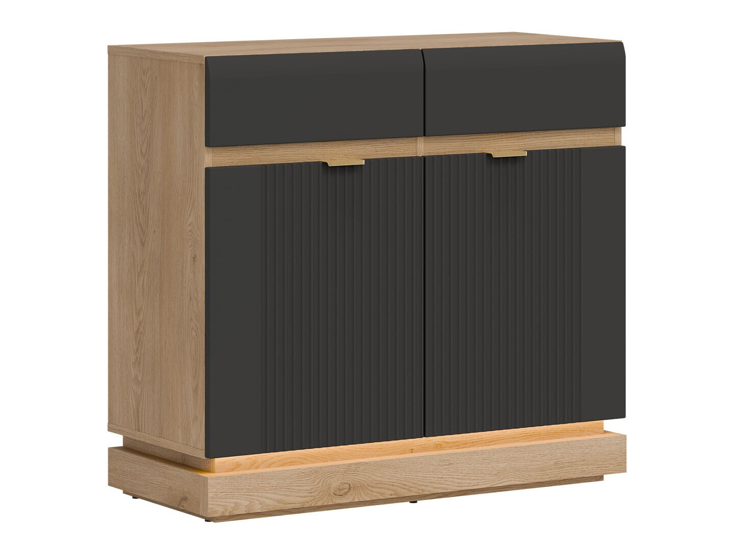 Komód Teselbu 102 (Antracit + Tölgy)