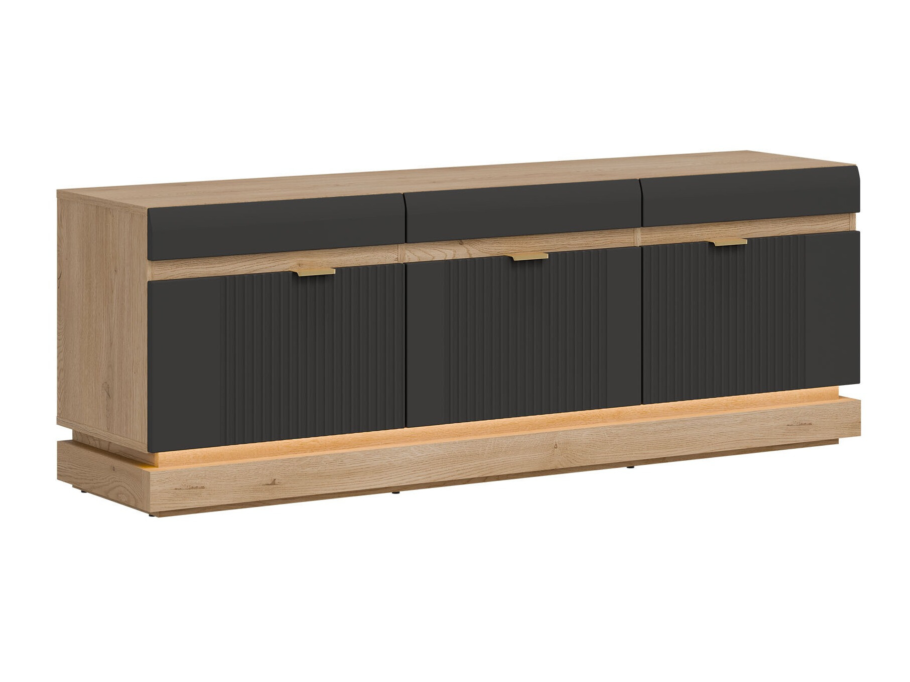 TV-állvány Teselbu 100 (Antracit + Torro tölgy)