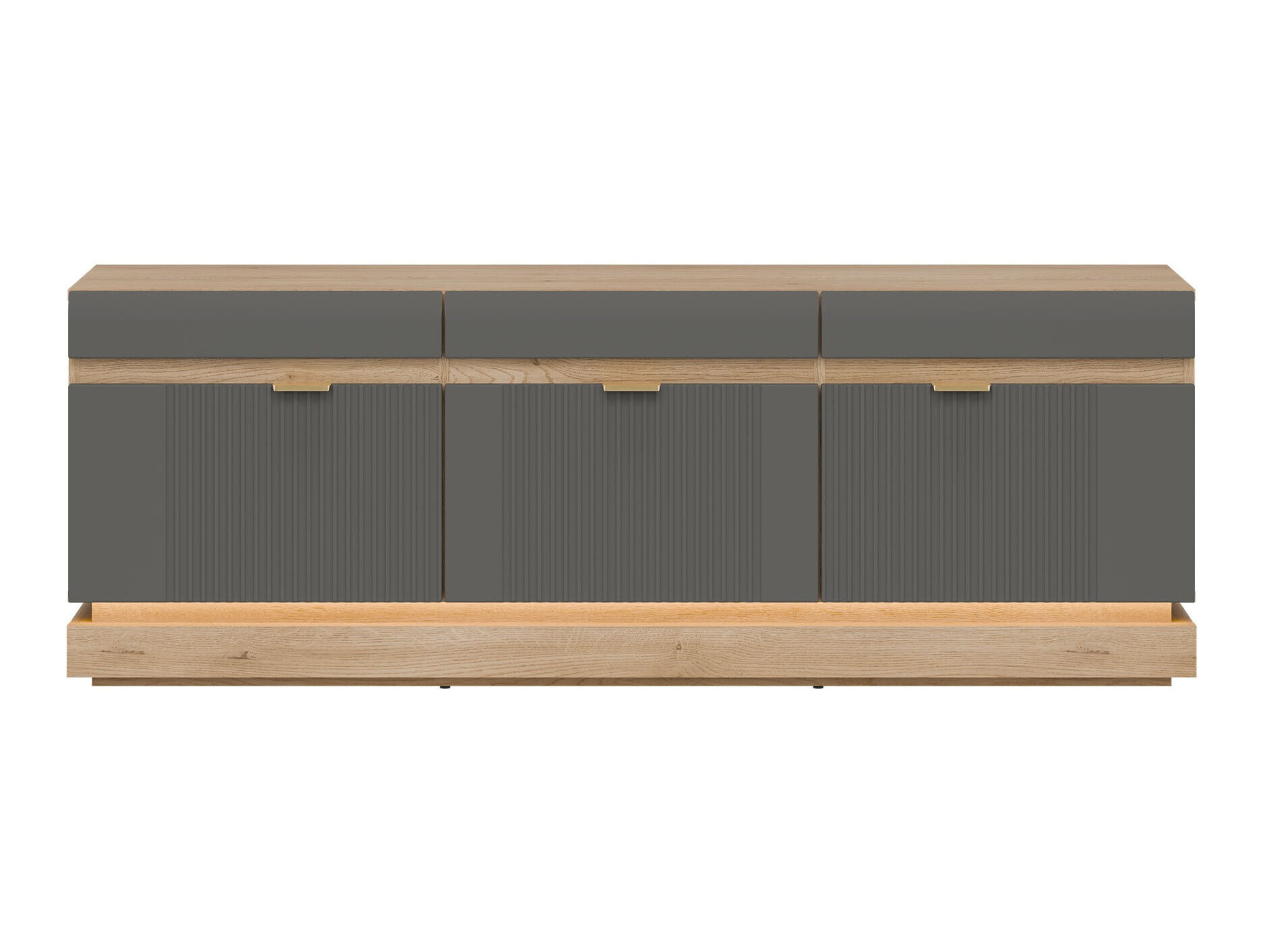 TV-állvány Teselbu 100 (Szürke + Torro tölgy)