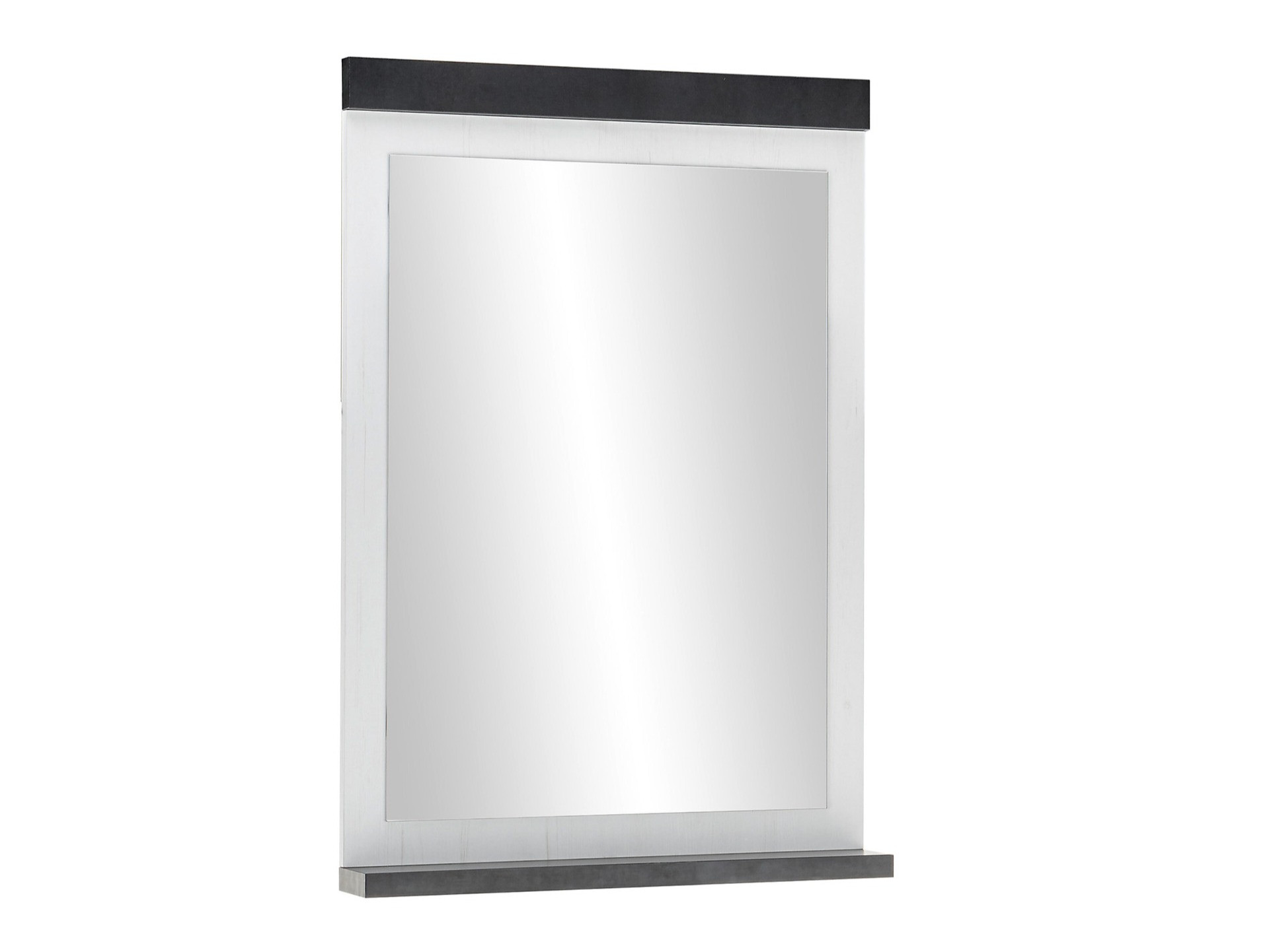 Fürdőszoba tükör Cirtale 135 (Fehérített fenyő + Antracit)