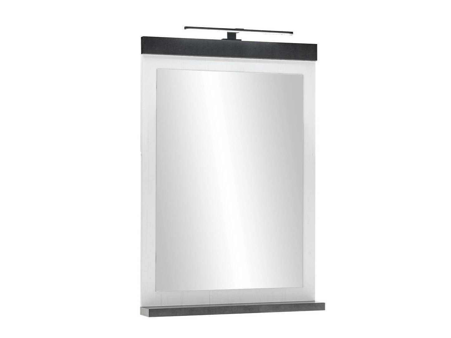 Fürdőszobai garnitúra Cirtale 136 (Fehérített fenyő + Antracit)