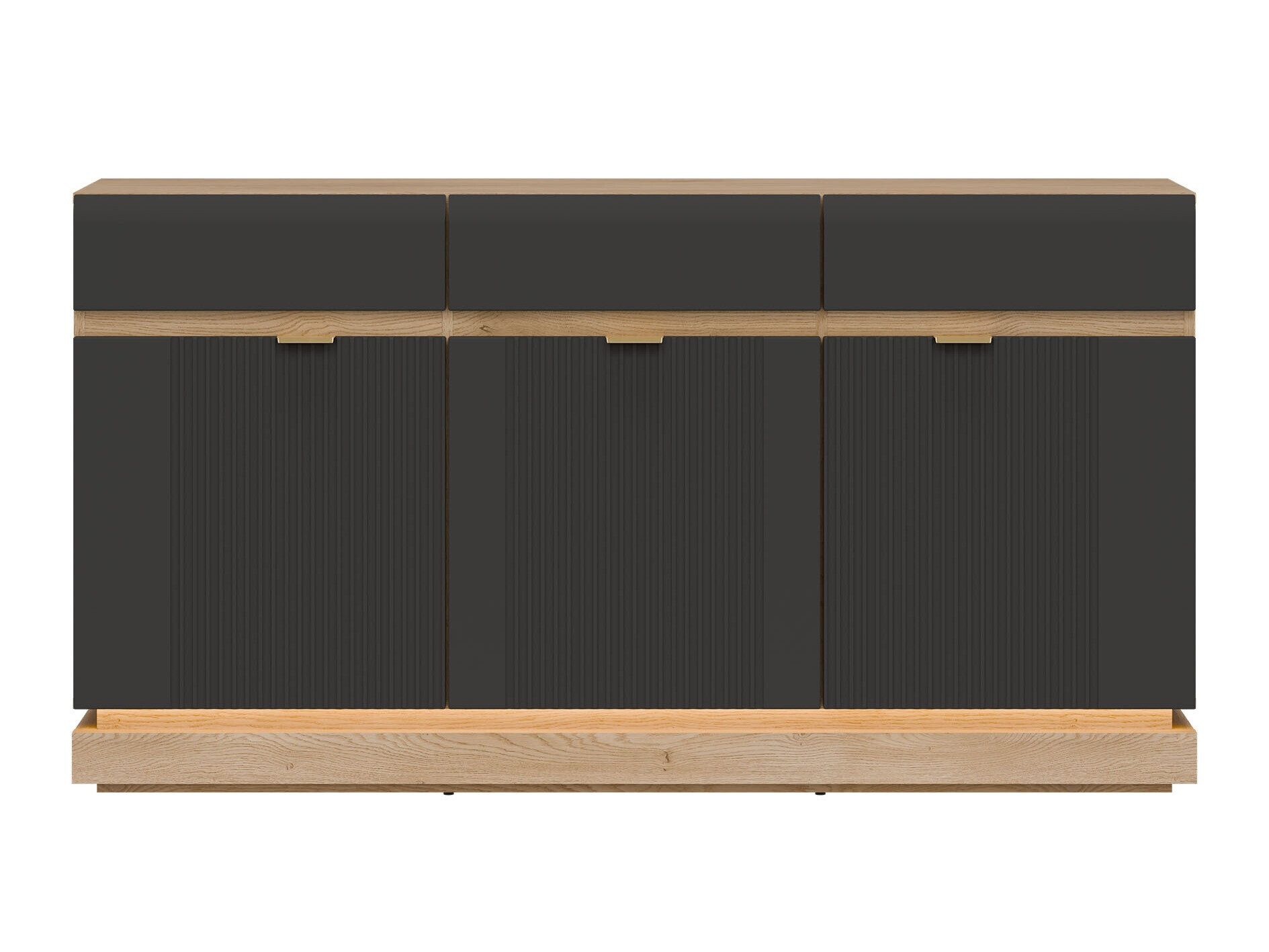 Komód Teselbu 104 (Antracit + Tölgy)