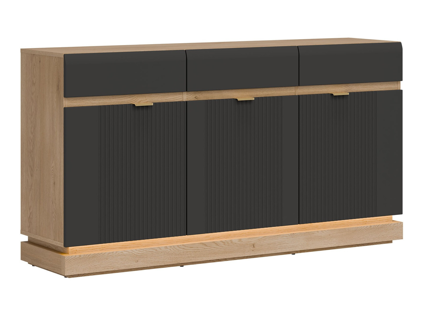 Komód Teselbu 104 (Antracit + Tölgy)