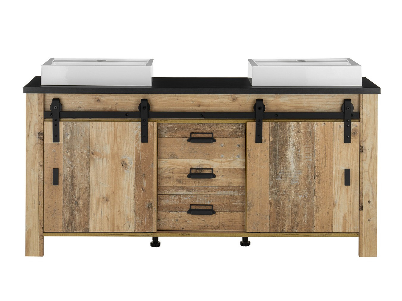 Mosdó alatti szekrény Cirtale 134 (Érett tölgy + Antracit)