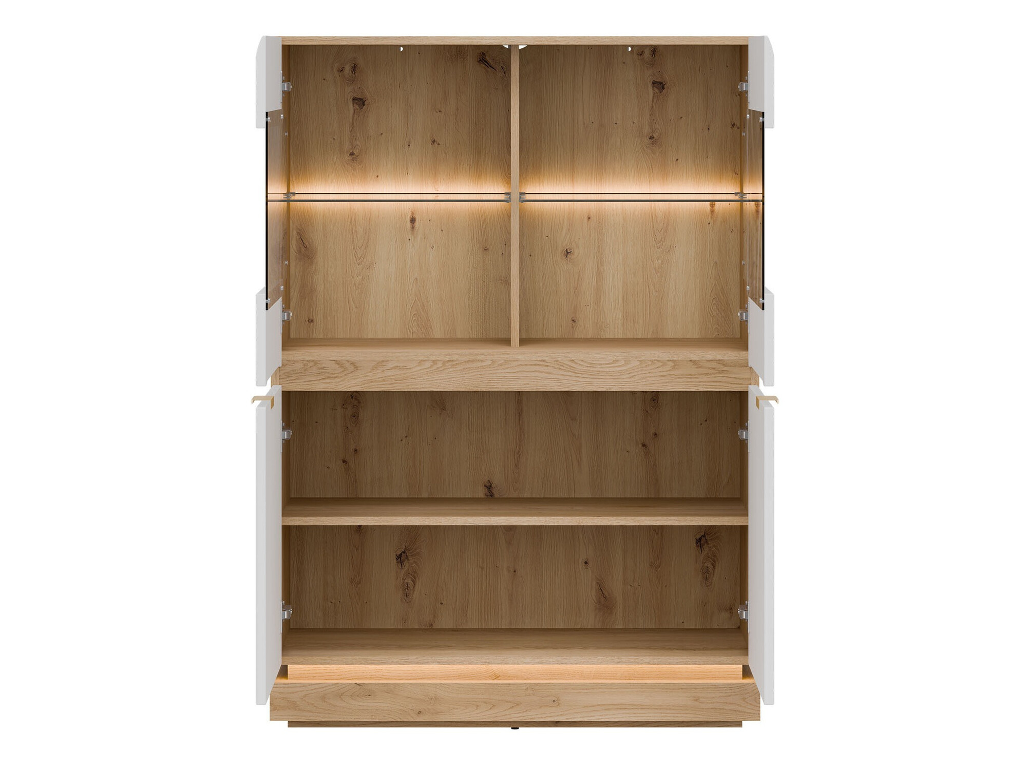 Szekrény Teselbu 105 (Fehér + Tölgy)