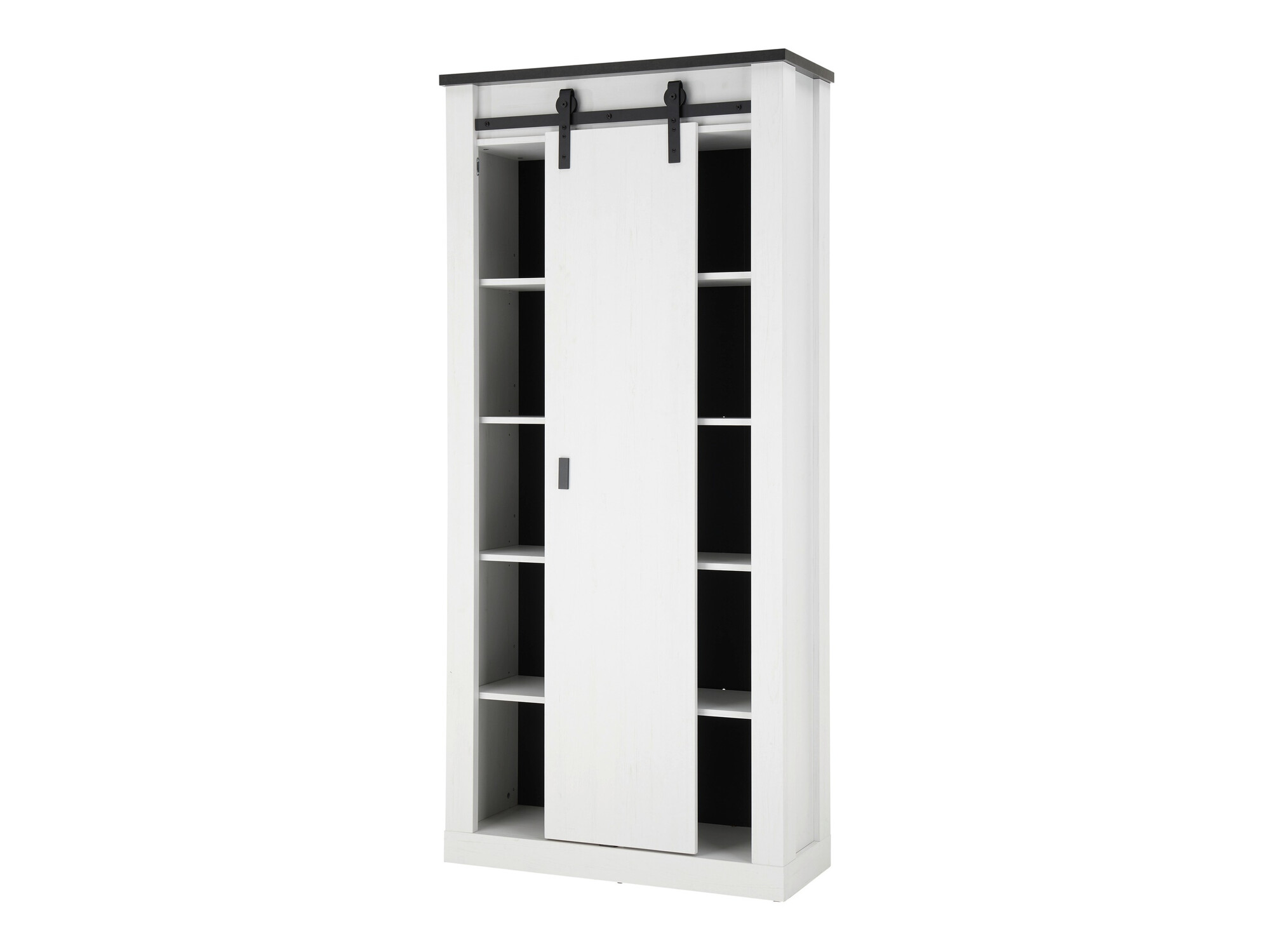 Fürdőszobai garnitúra Cirtale 139 (Fehérített fenyő + Antracit)