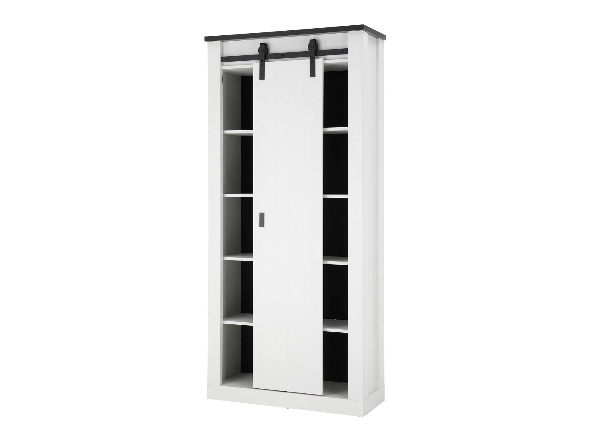 Fürdőszobai garnitúra Cirtale 140 (Fehérített fenyő + Antracit)