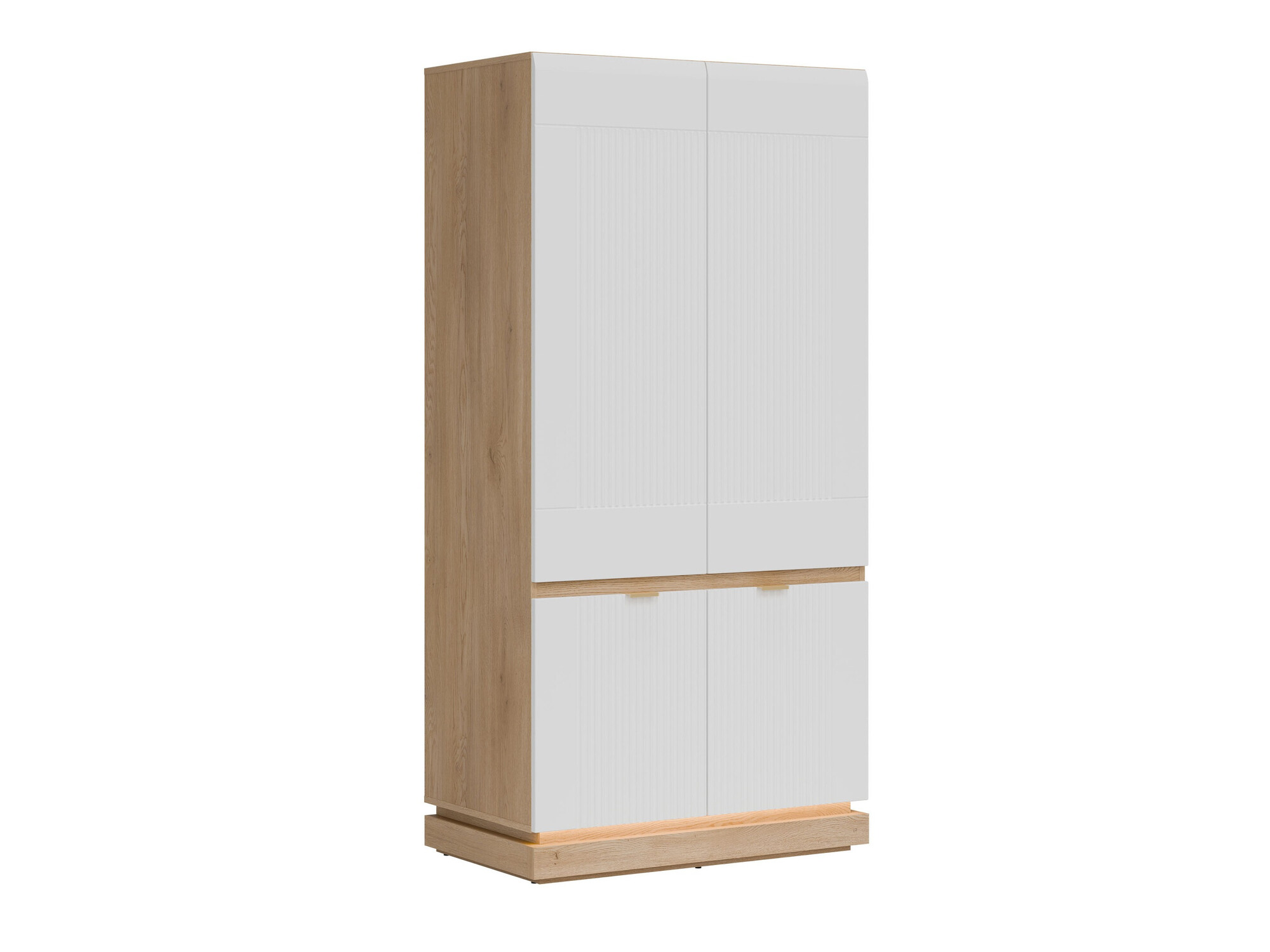 Gardróbszekrény Teselbu 113 (Fehér + Tölgy)