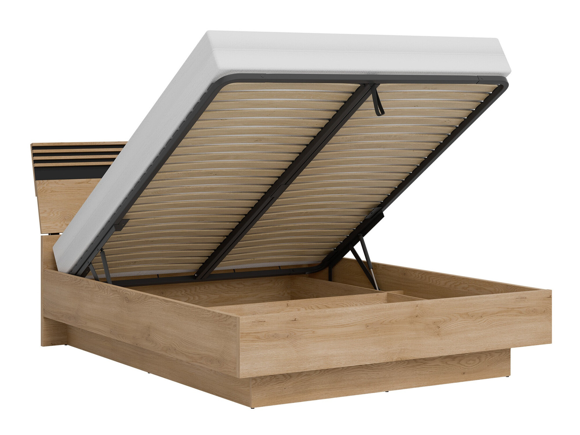 Hálószoba garnitúra Teselbu 117 (Antracit + Tölgy)