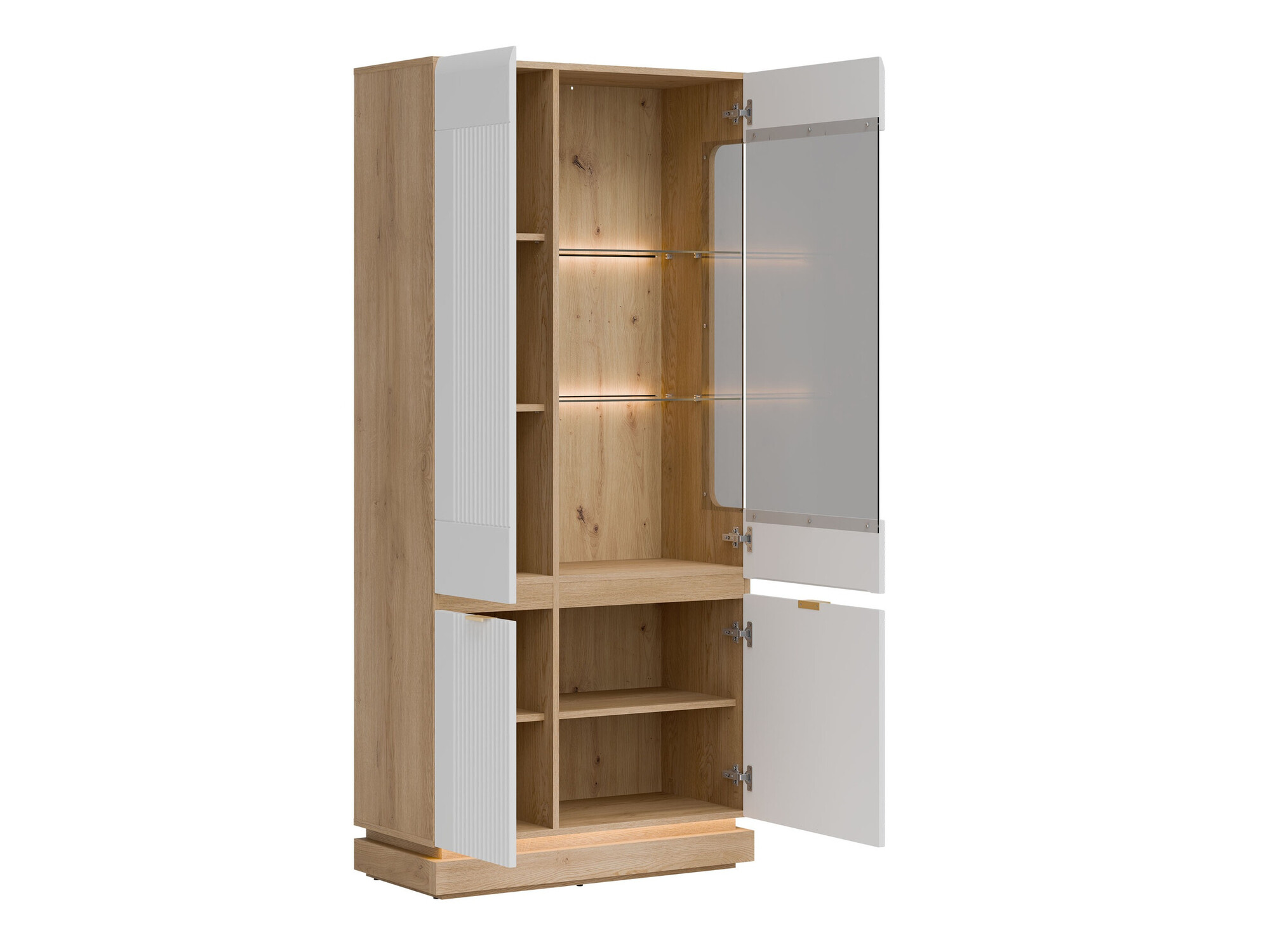 Nappali szett Teselbu 116 (Fehér + Tölgy)