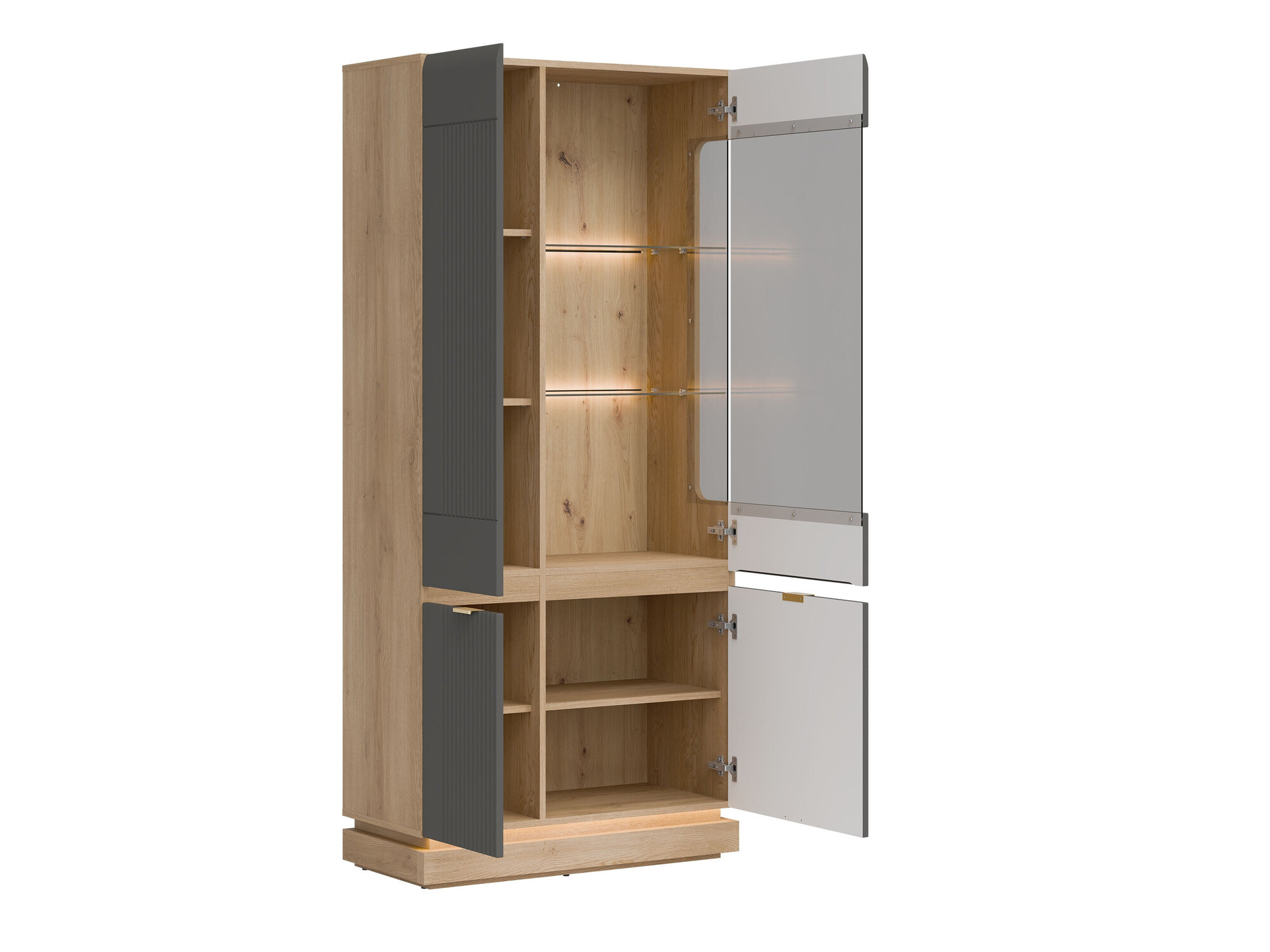 Nappali szett Teselbu 116 (Szürke + Tölgy)