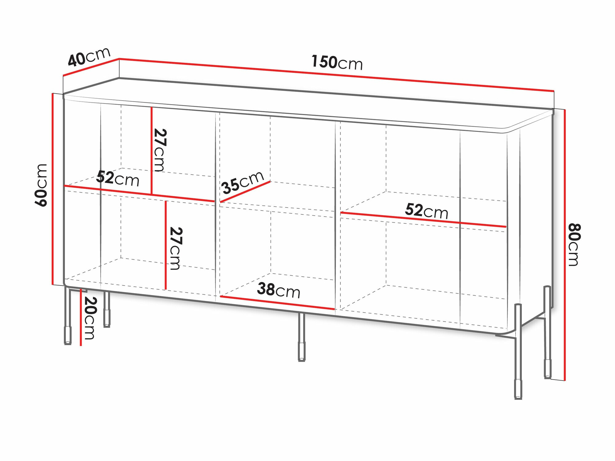 Szekrény Nobilitas (Fekete)