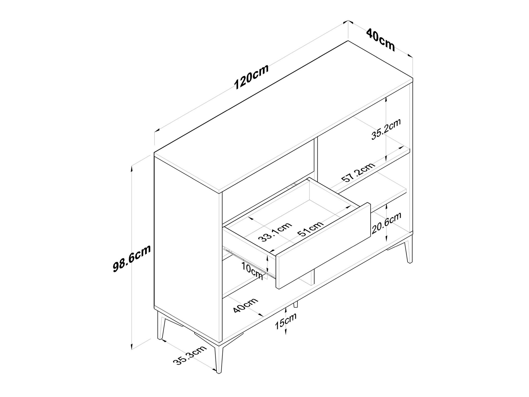 Többfunkciós bútor Kailua 2485