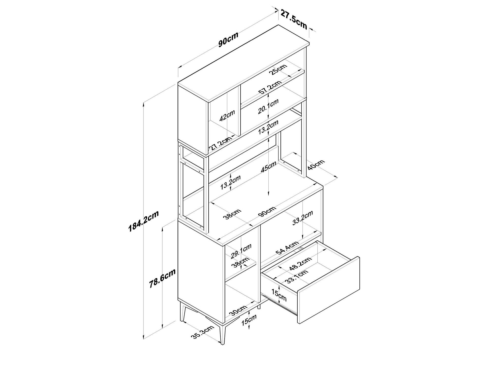 Többfunkciós bútor Kailua 2486