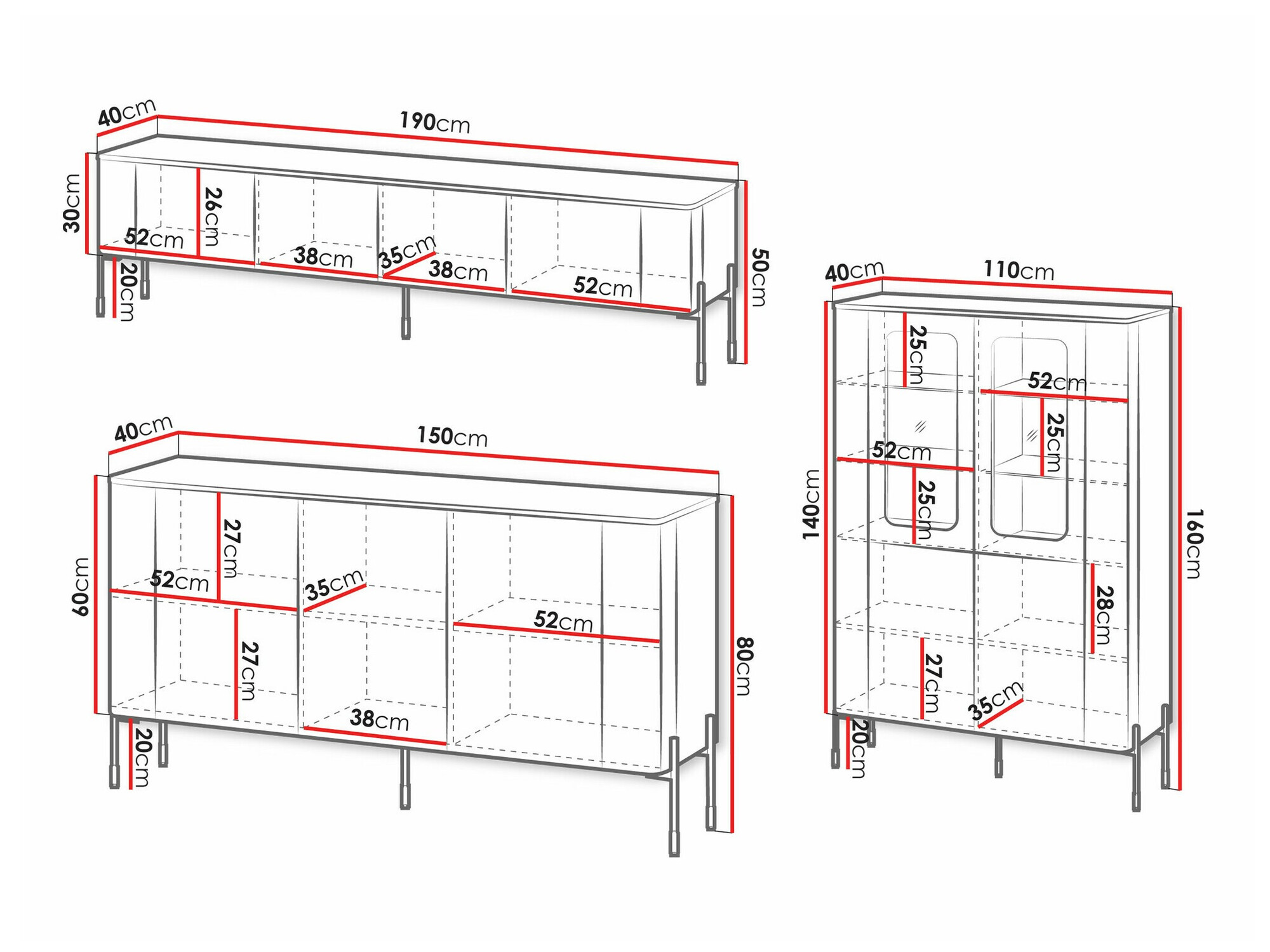 Nappali szett Mavnue 104 (Fekete)