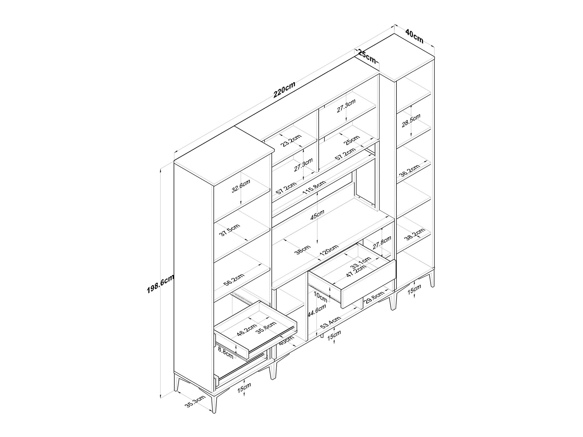 Többfunkciós bútor Kailua 2498