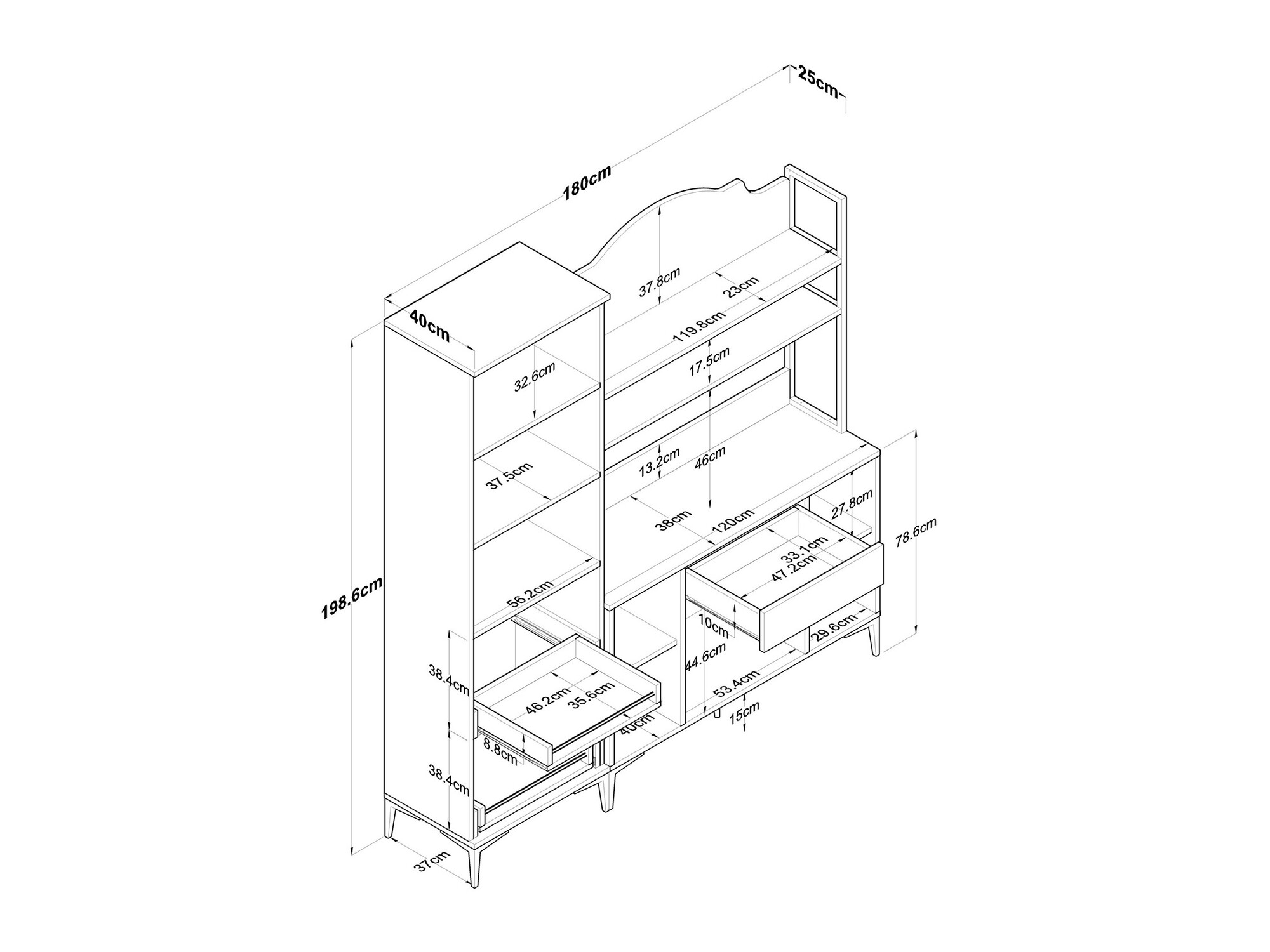 Többfunkciós bútor Kailua 2501
