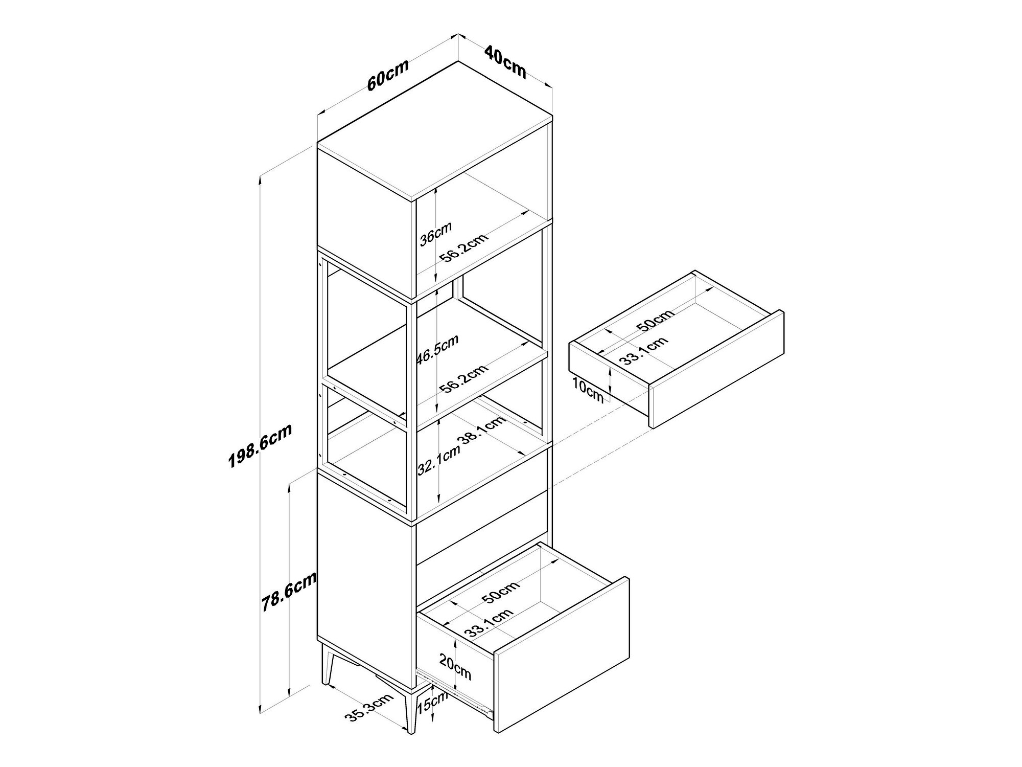 Többfunkciós bútor Kailua 2503