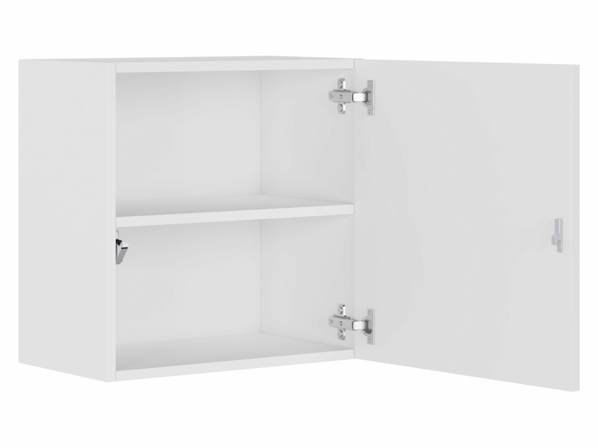 Fali szekrény Vilrin I (Fehér + Fényes fehér)