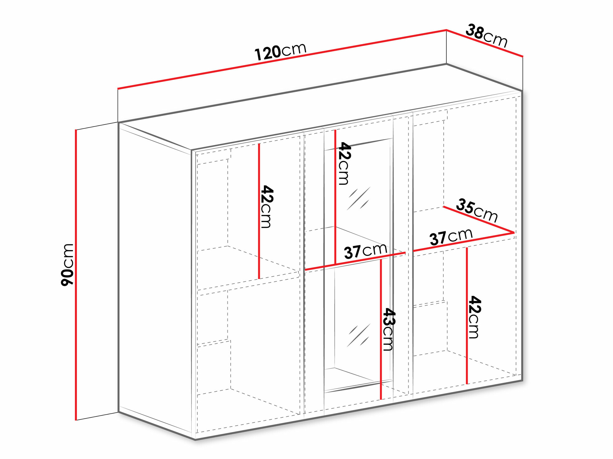 Fali szekrény Vilrin