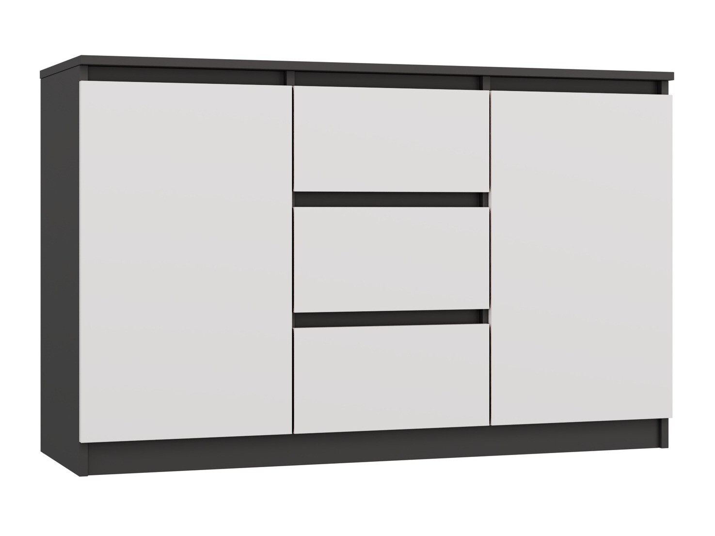 Komód Elbvelu 112 (Fehér + Antracit)