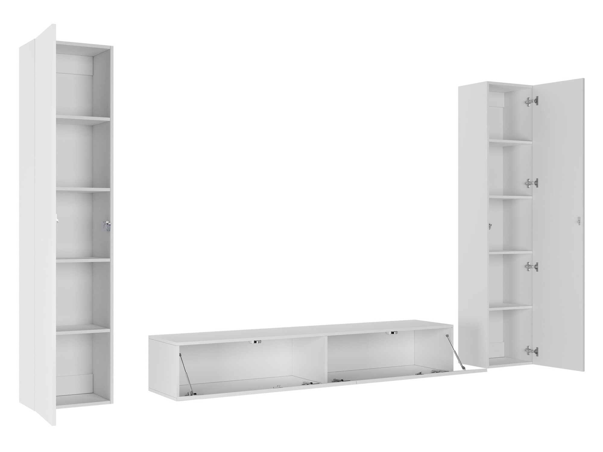 Nappali szett Venenou 103 (Fehér + Fényes fehér)