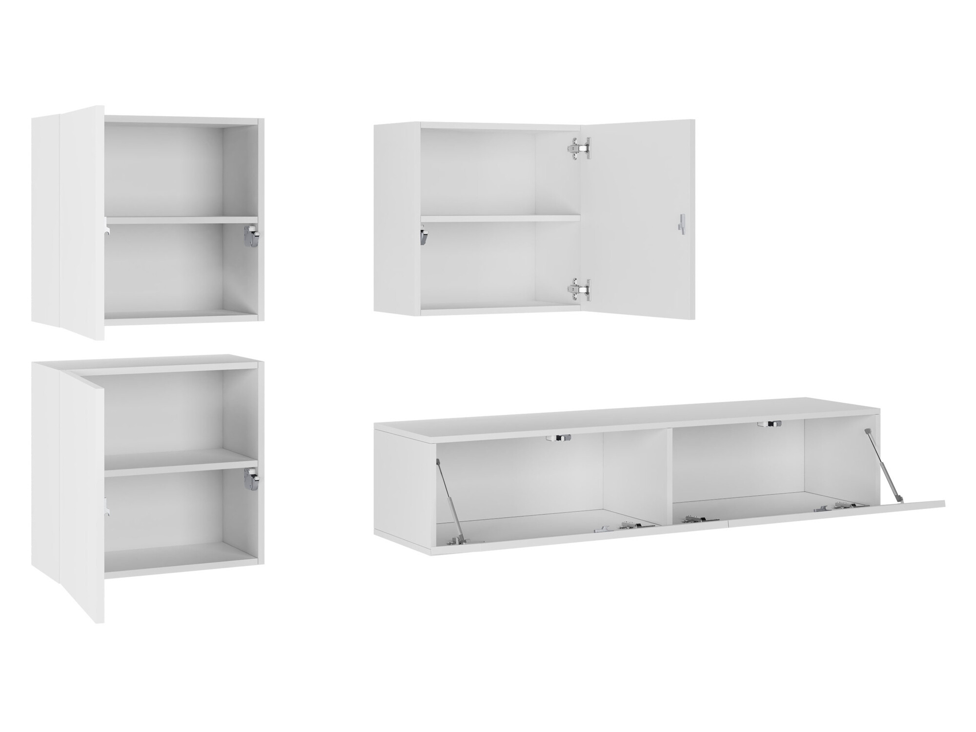 Nappali szett Venenou 109 (Fehér + Fényes fehér)