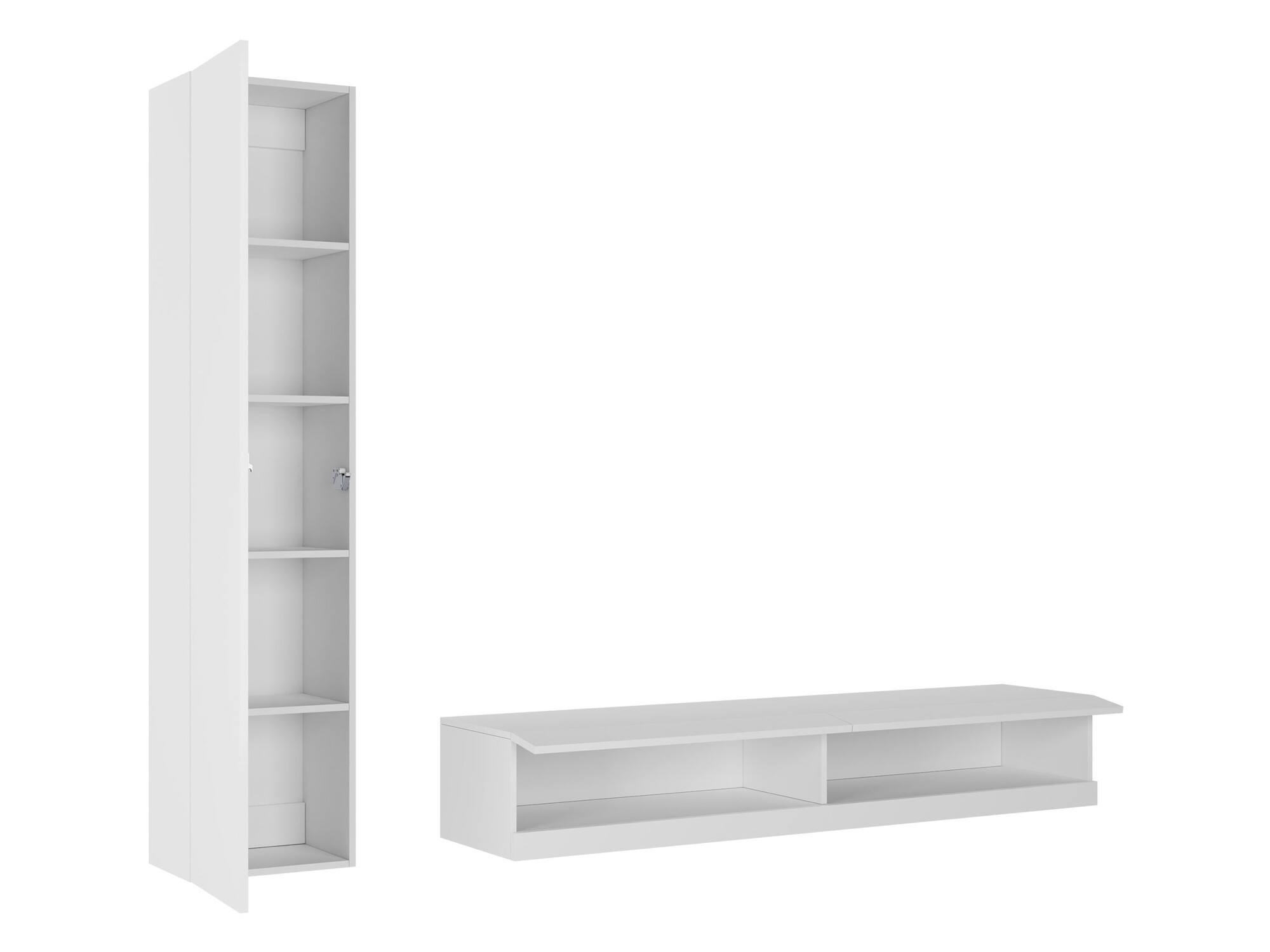 Nappali szett Venenou 114 (Fehér + Fényes fehér)