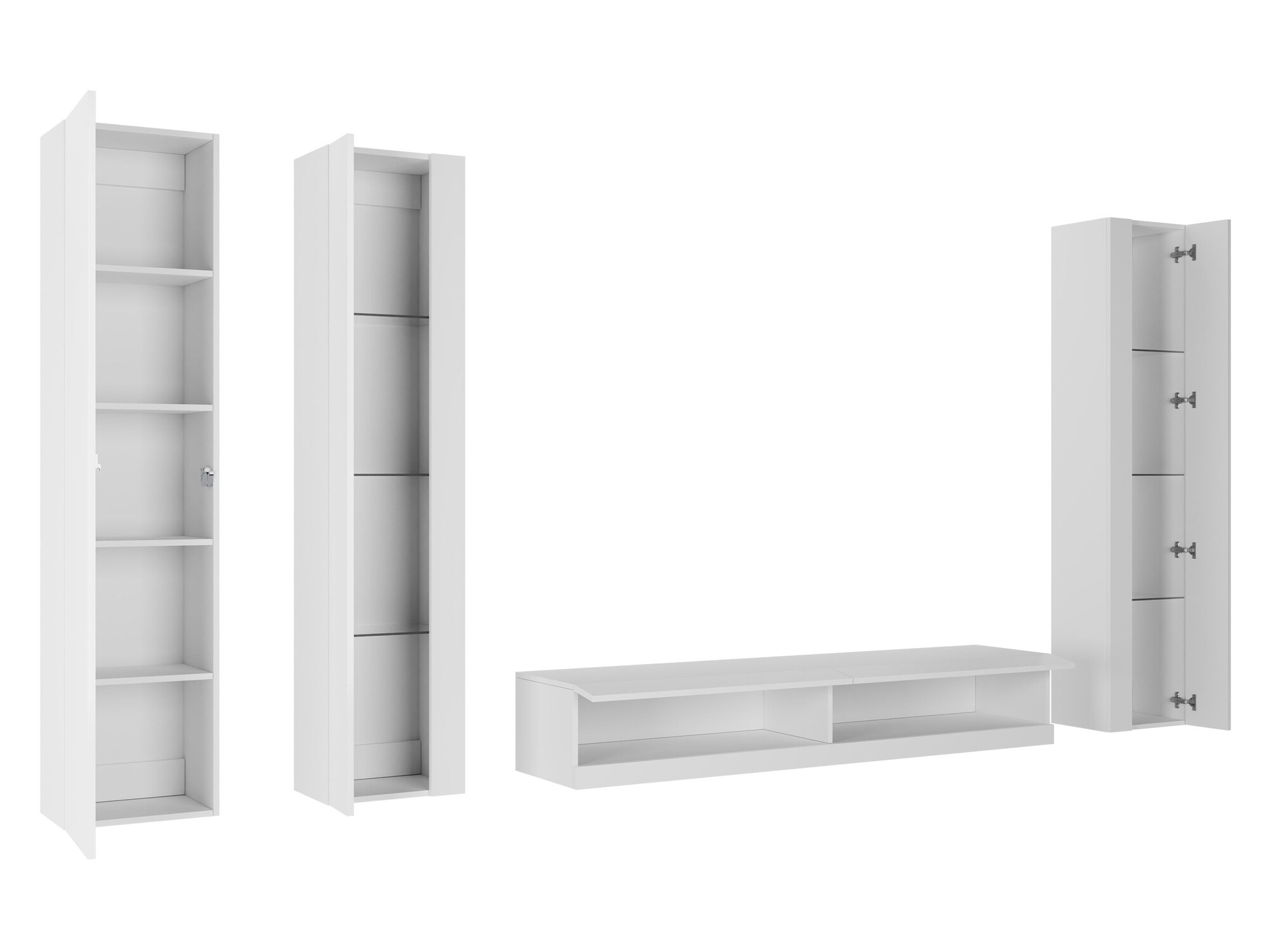 Nappali szett Venenou 116 (Szürke + Fényes szürke)