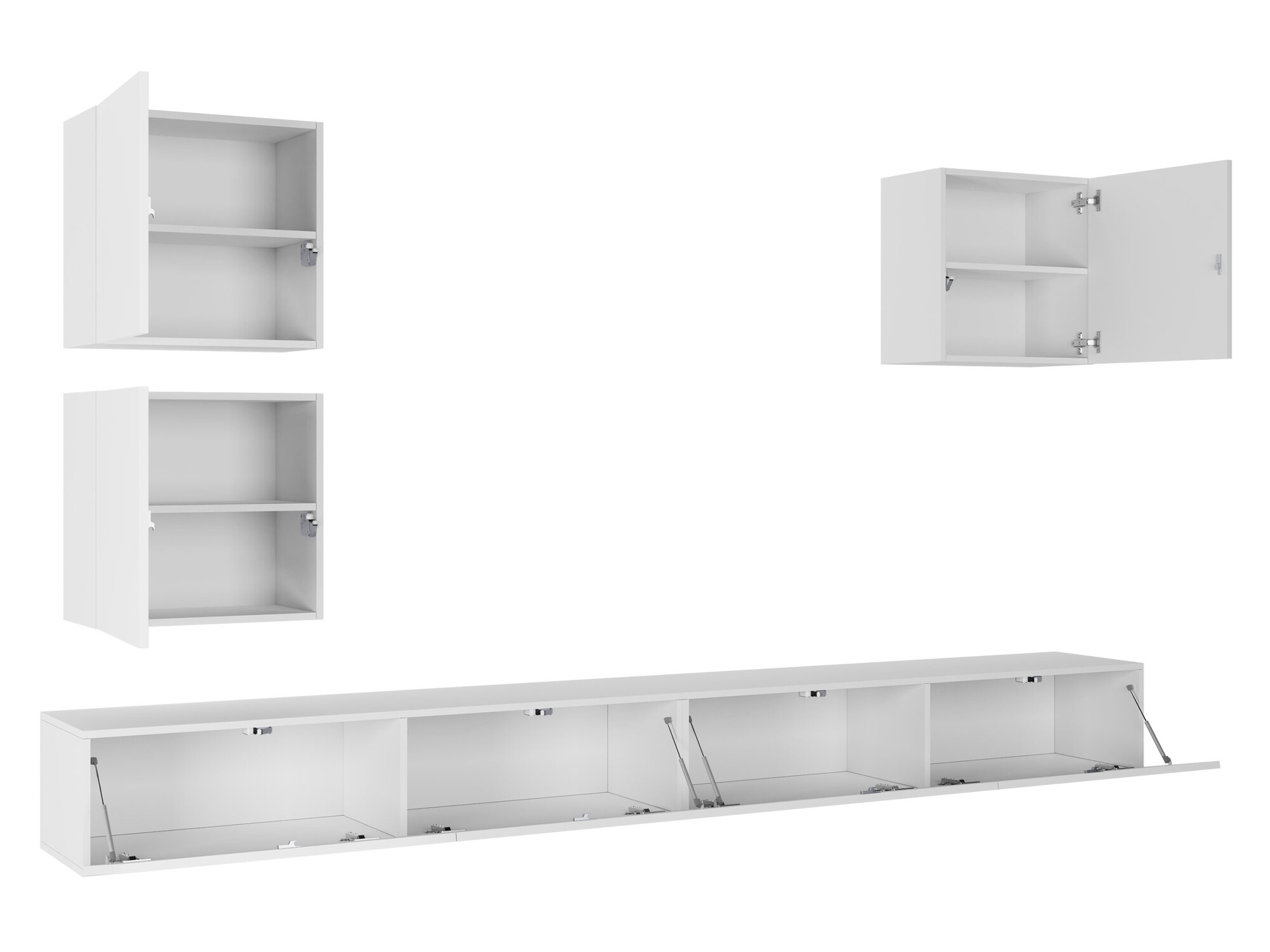 Nappali szett Vilrin III (Fehér + Fényes fehér)