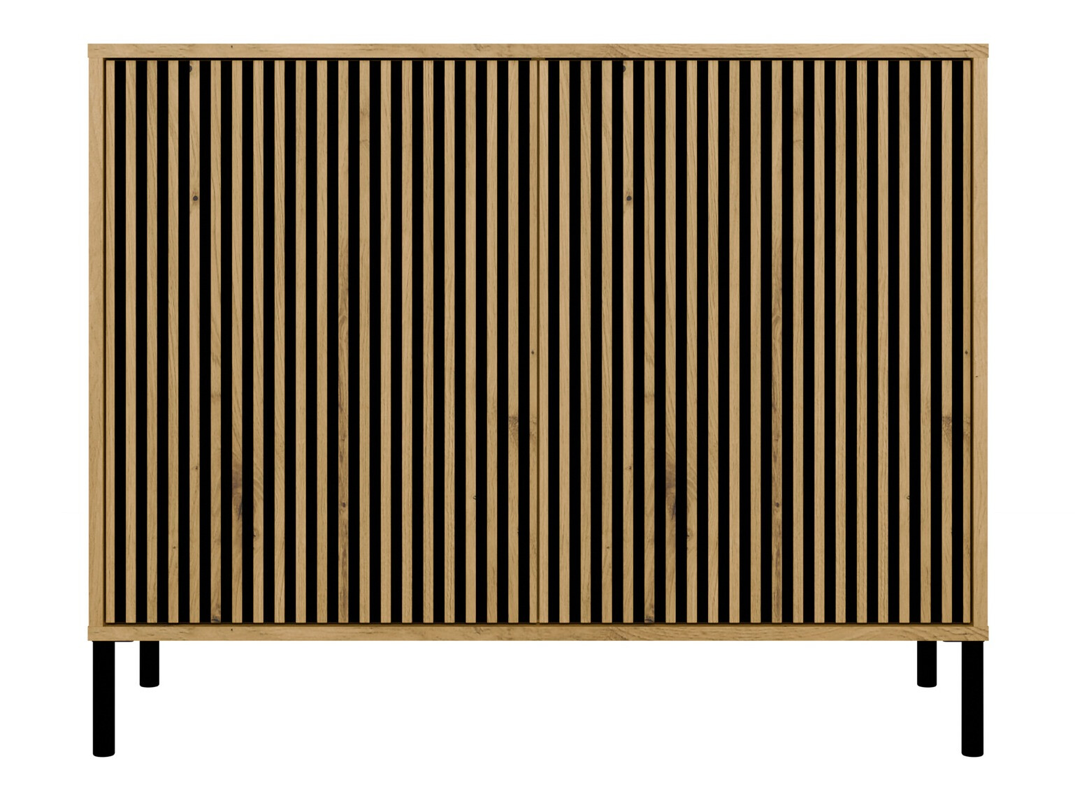 Szekrény Orlsone 108 (Fekete + Artisan tölgy)