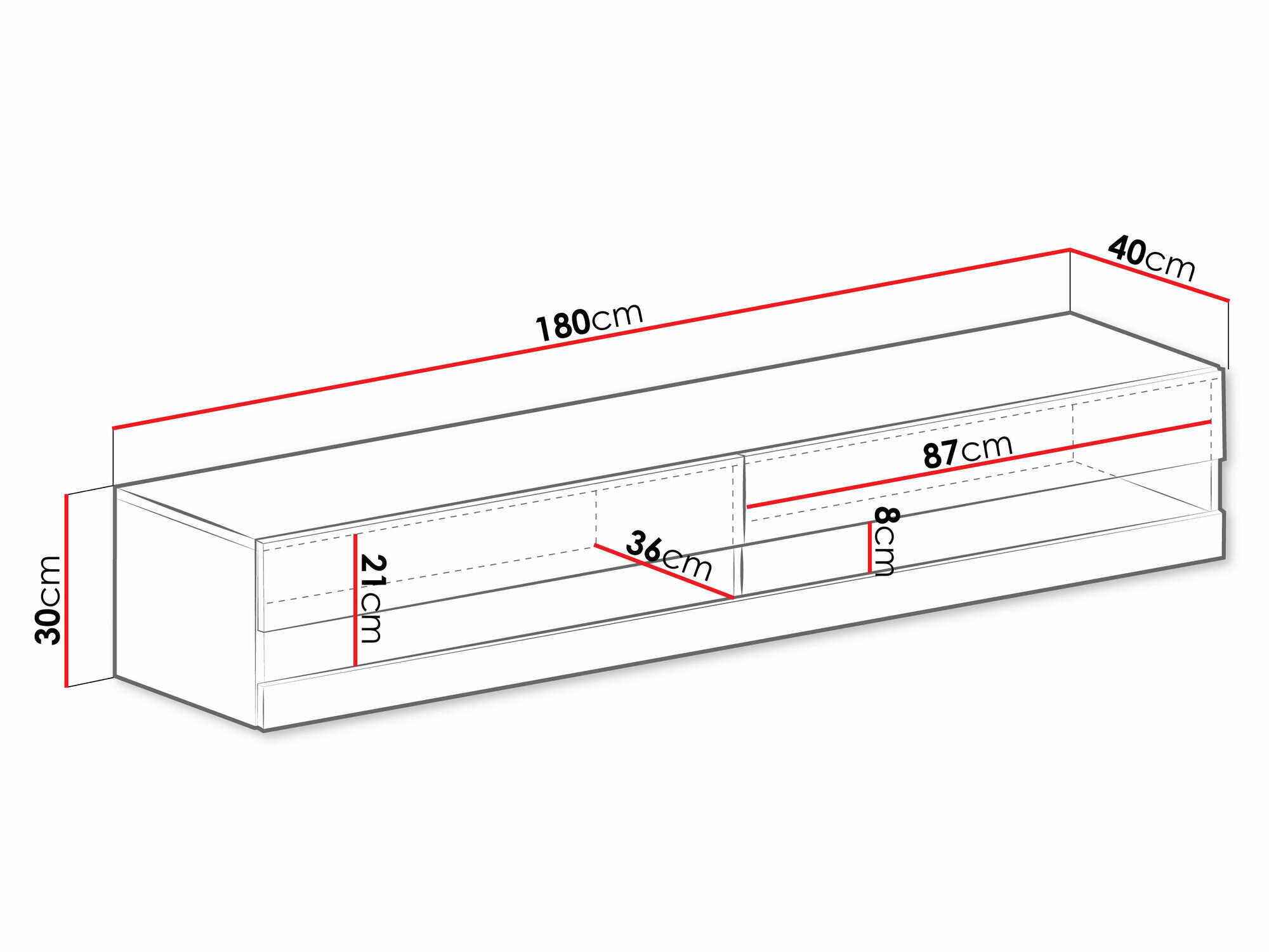 TV-állvány Venenou 120 (Szürke + Fényes szürke)