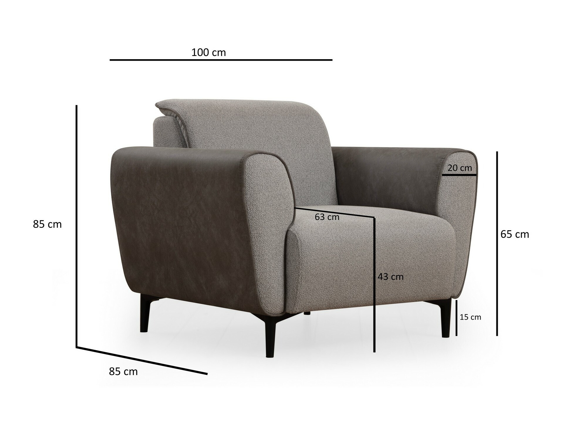 Fotel Altadena 603 (Szürke)