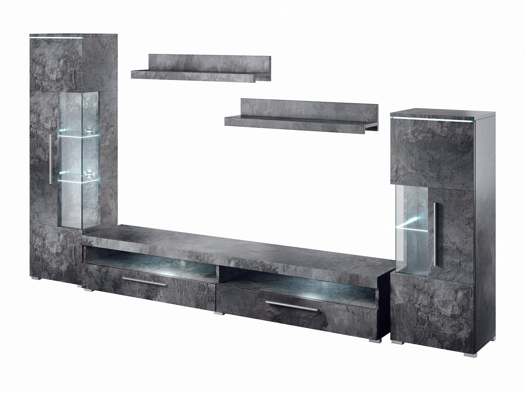 Nappali szett Torvire 107 (Sötét beton)