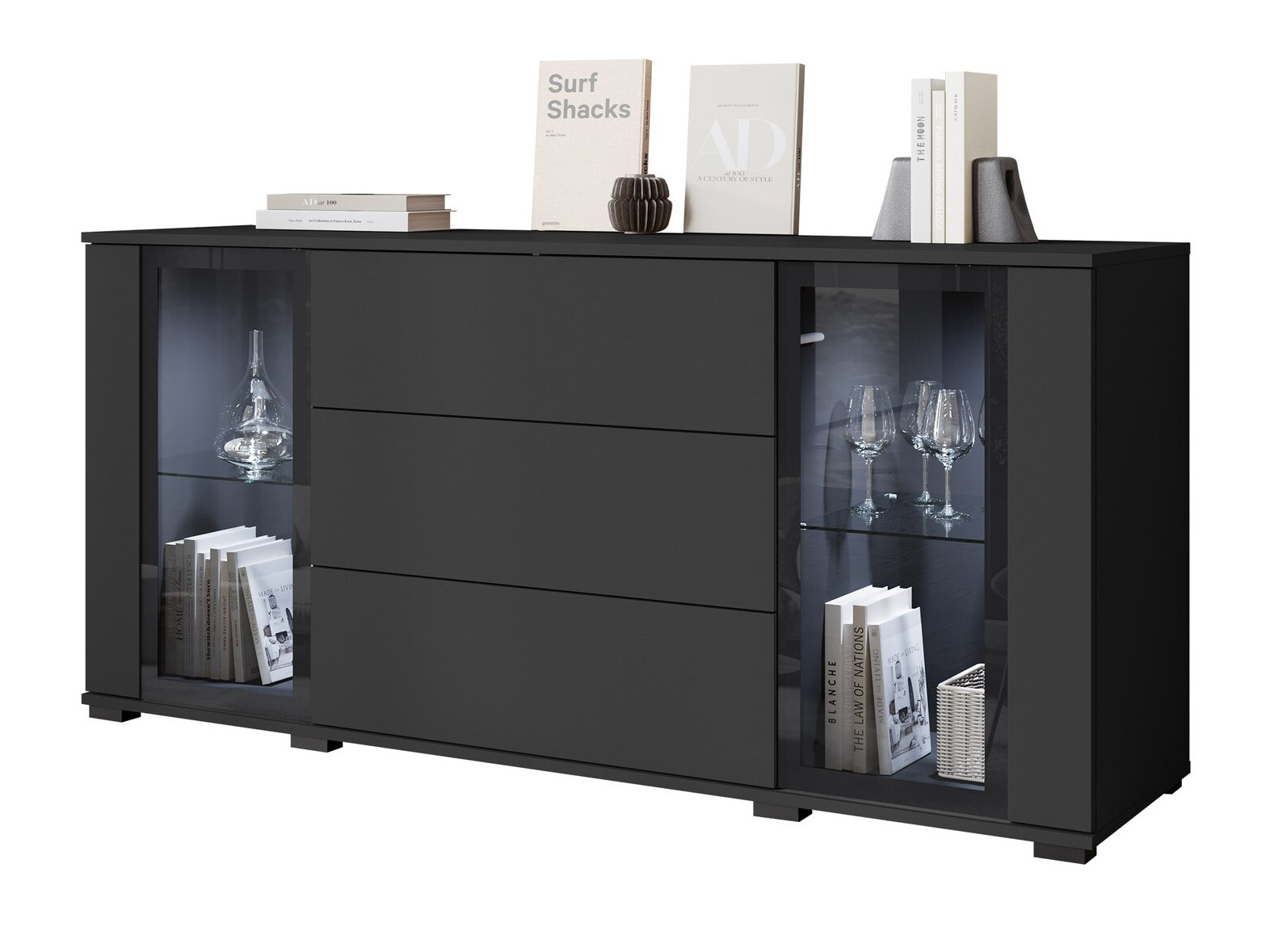 Komód Torcame 101 (Fekete)