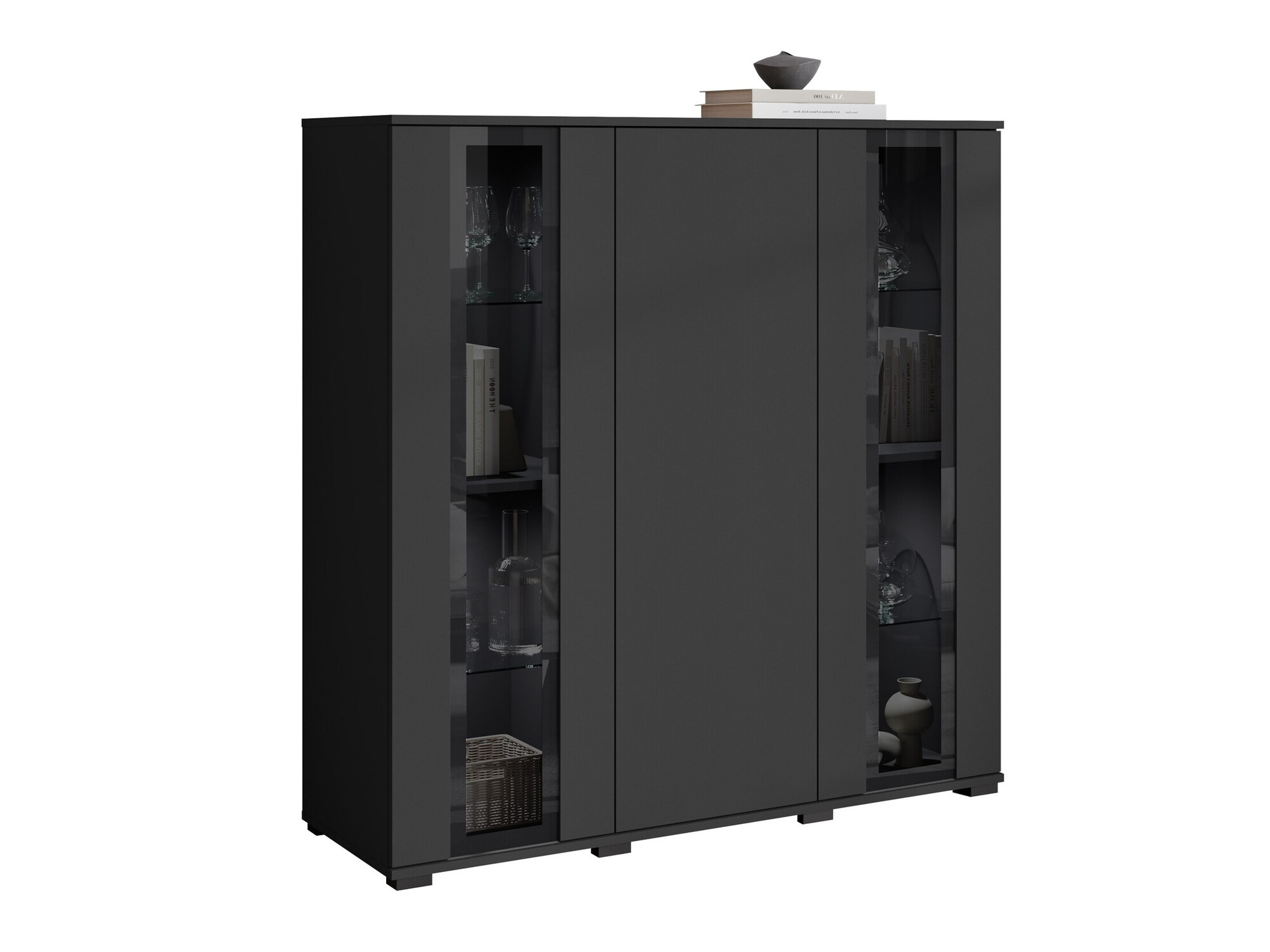 Szekrény Torcame 100 (Fekete)