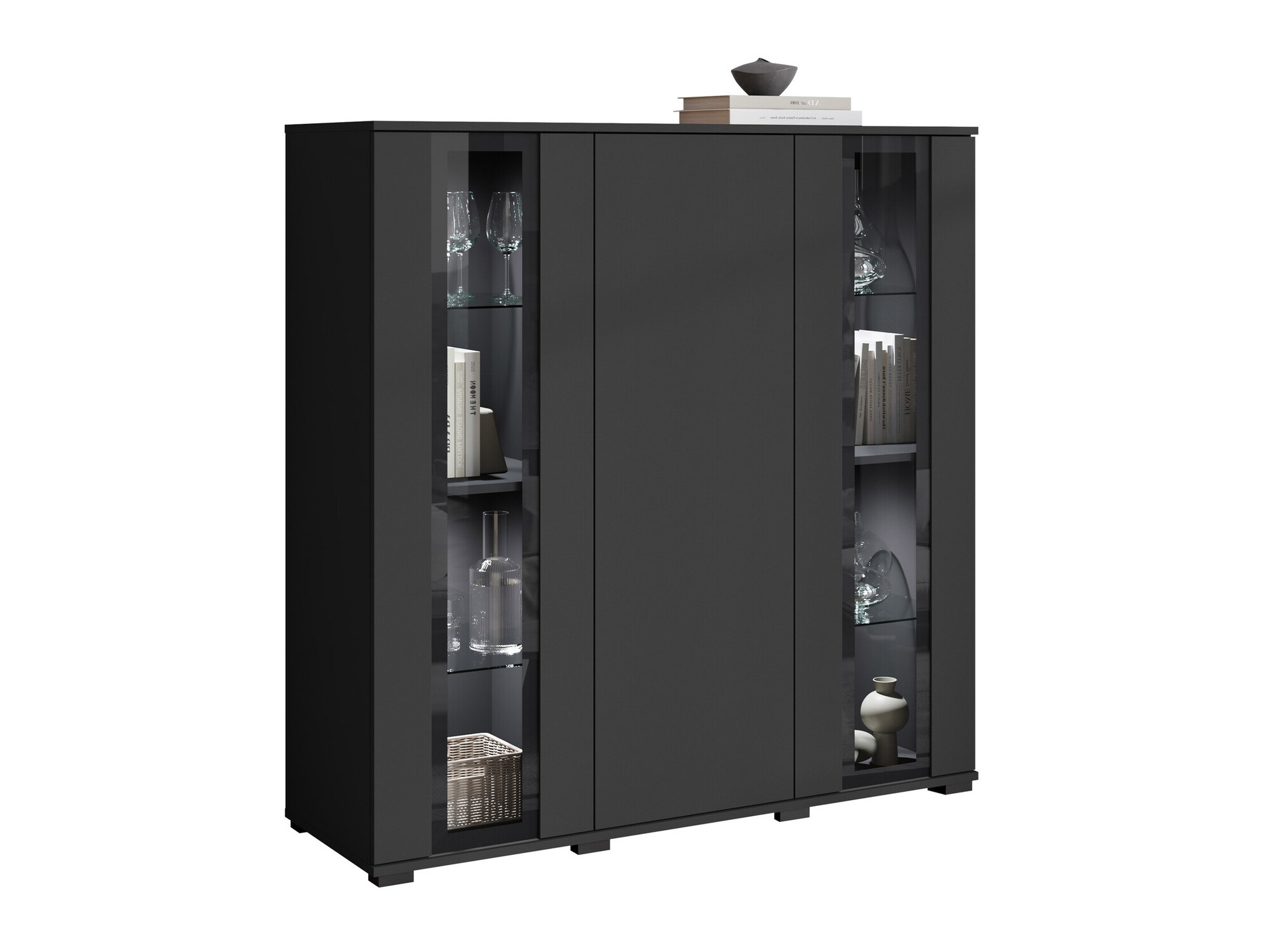 Szekrény Torcame 100 (Fekete)