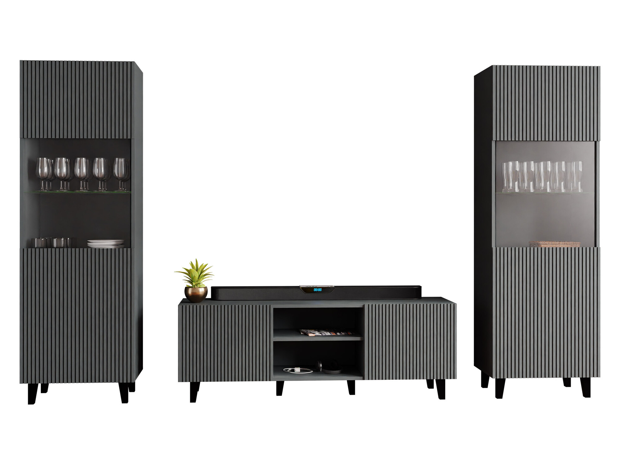 Nappali szett Remeta 110 (Antracit)